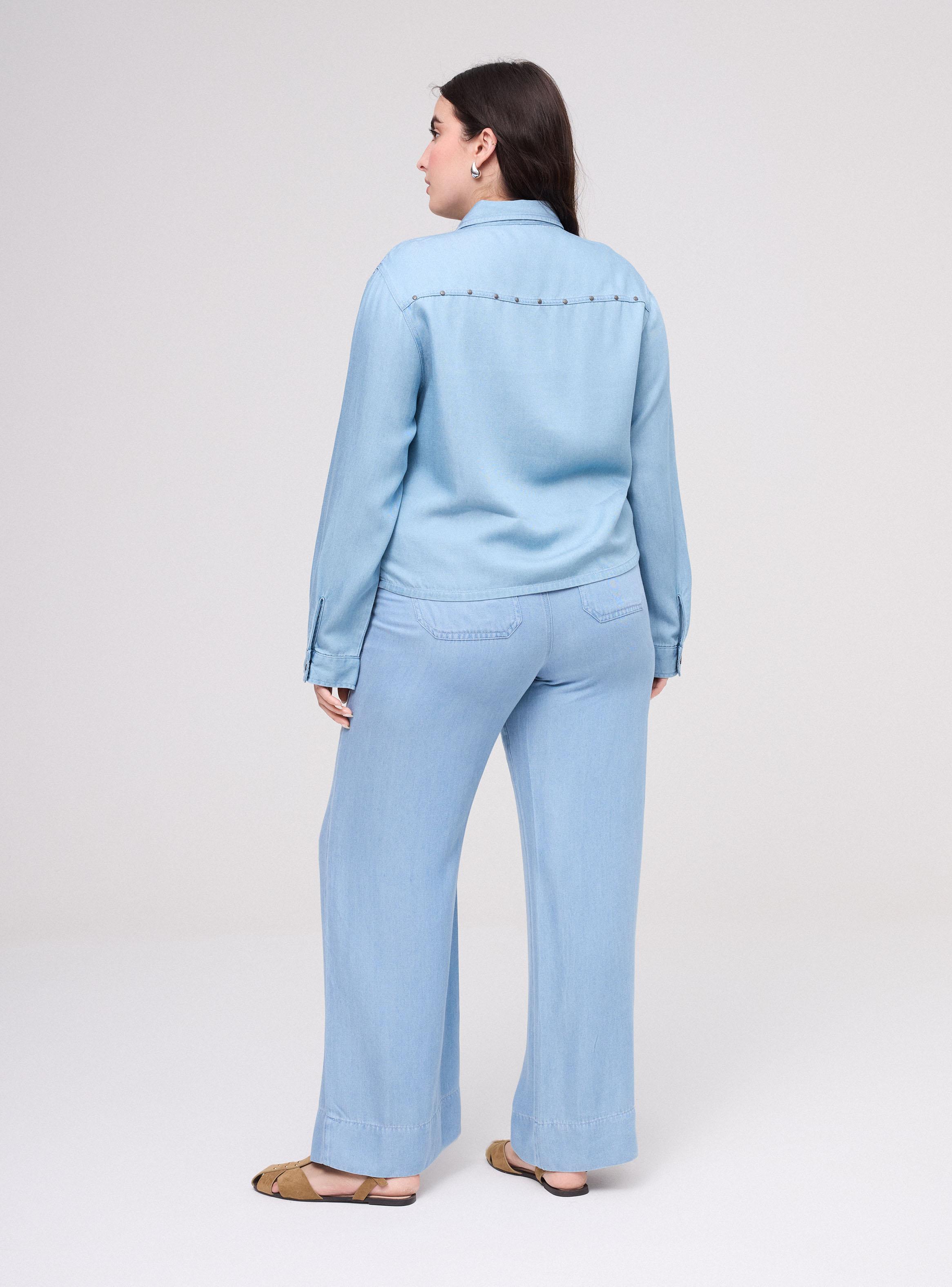 Blusa Sobrecamisa con Aplicaciones Metálicas-5