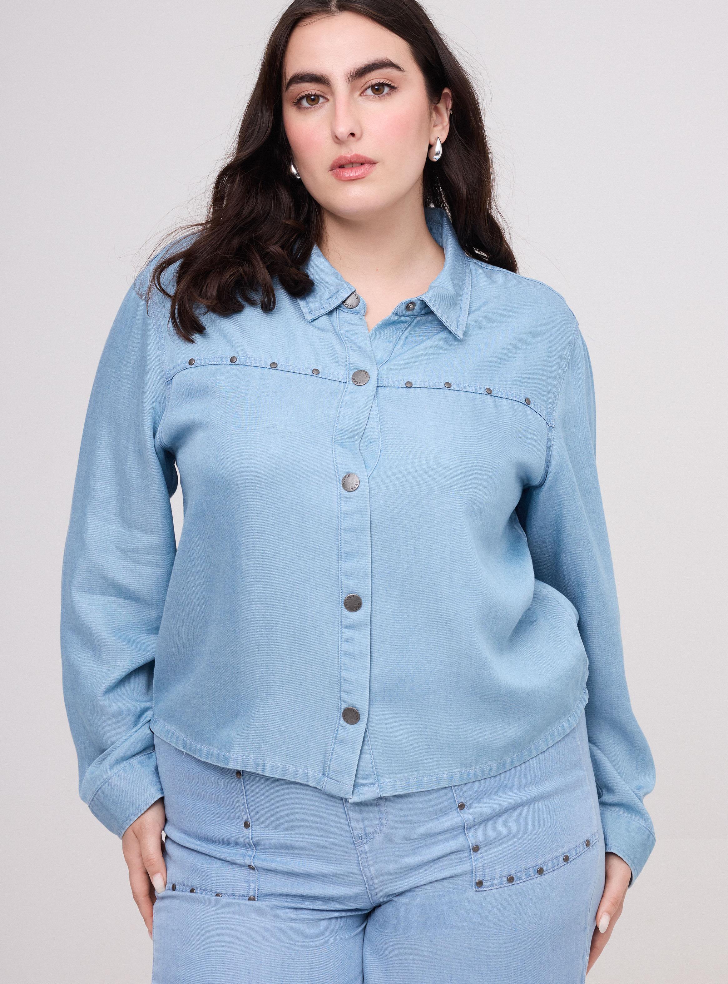 Blusa Sobrecamisa con Aplicaciones Metálicas-2