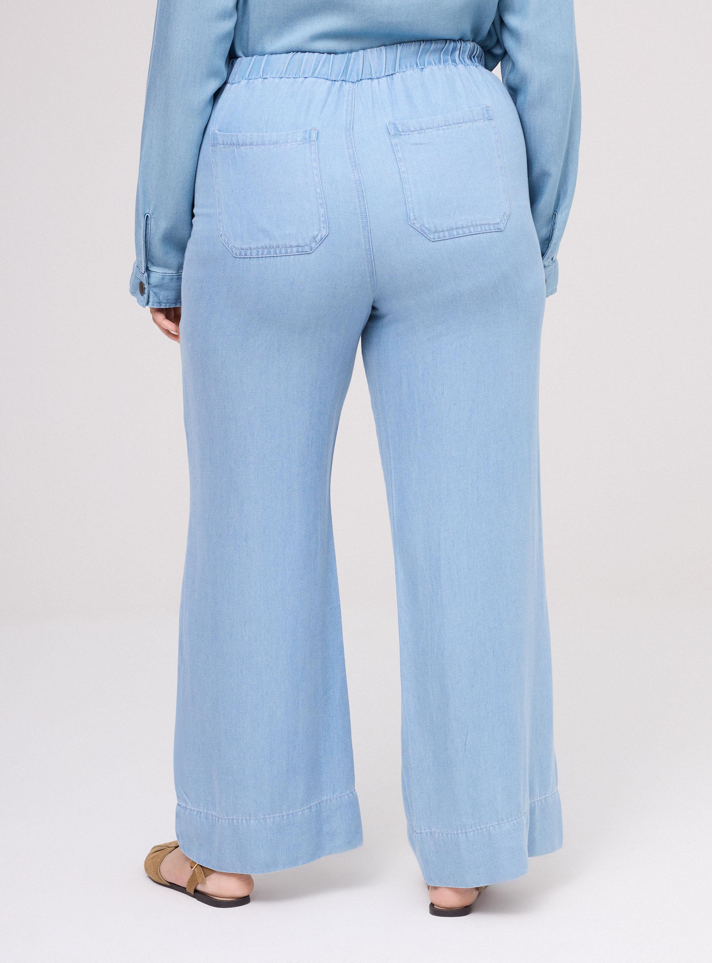 Pantalón Wide Leg con Aplicaciones Metálicas-1