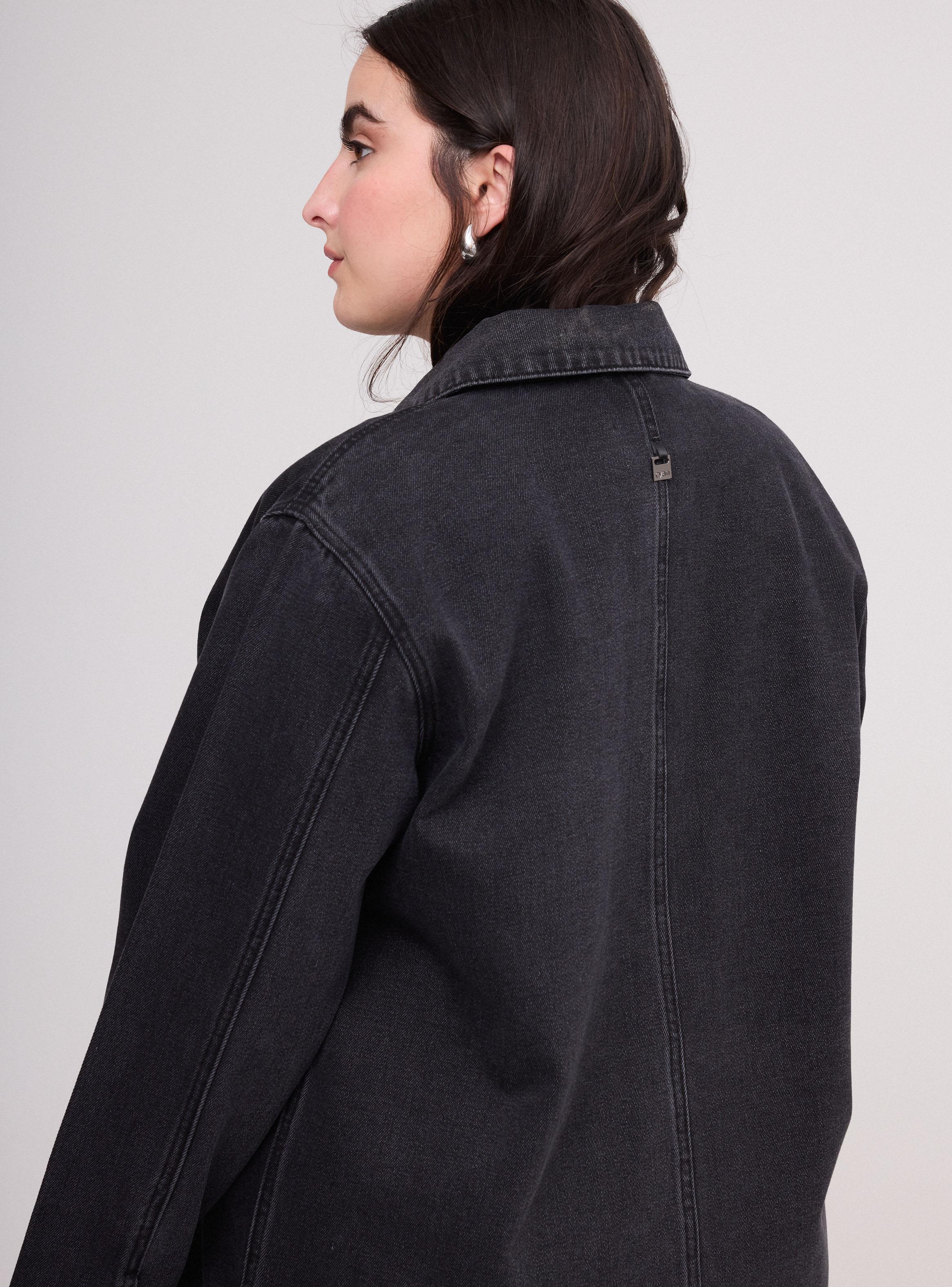 Chaqueta Sobrecamisa Denim con Tachas-3