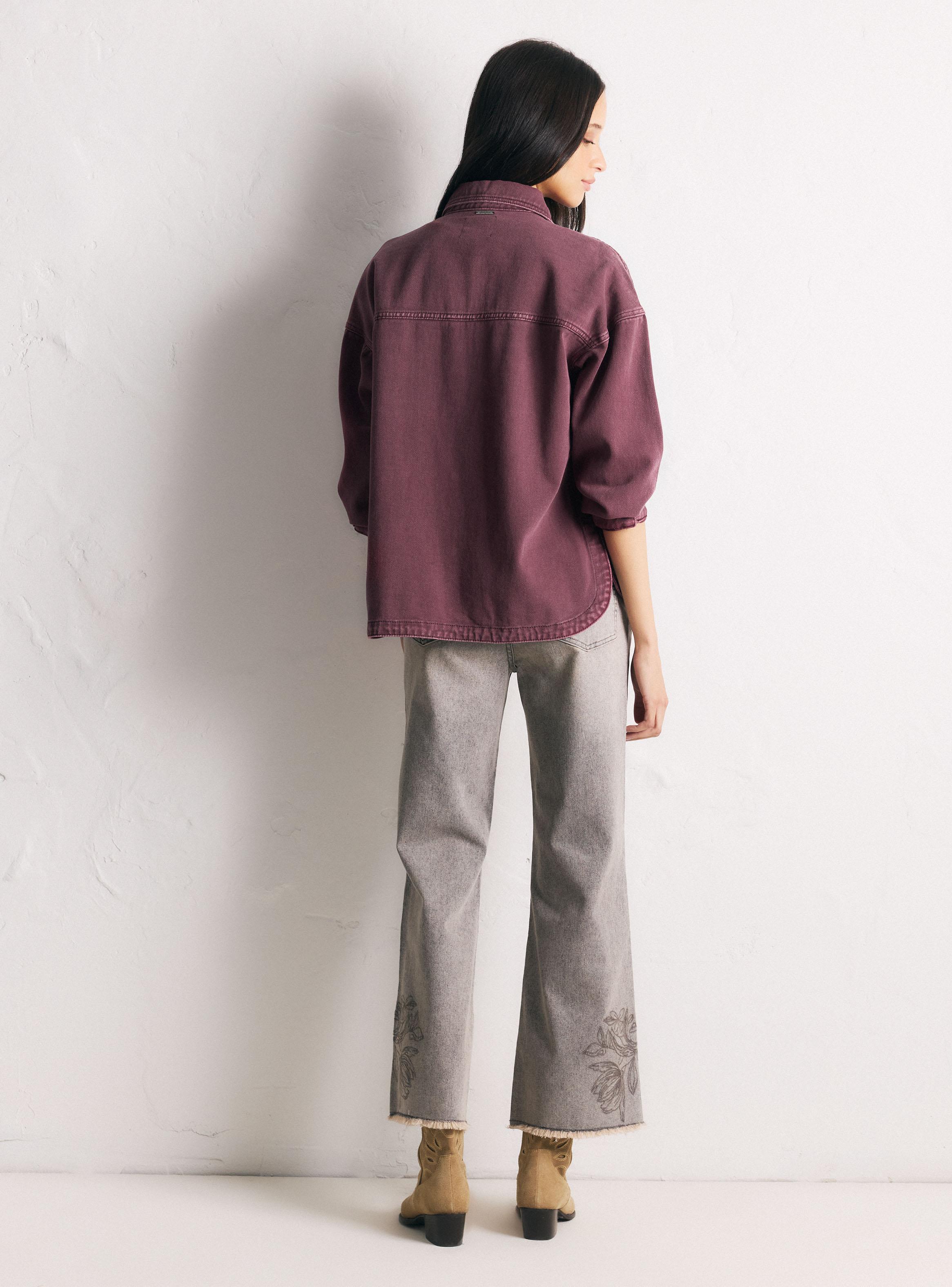 Chaqueta Oversize con Bolsillos Frontales-5