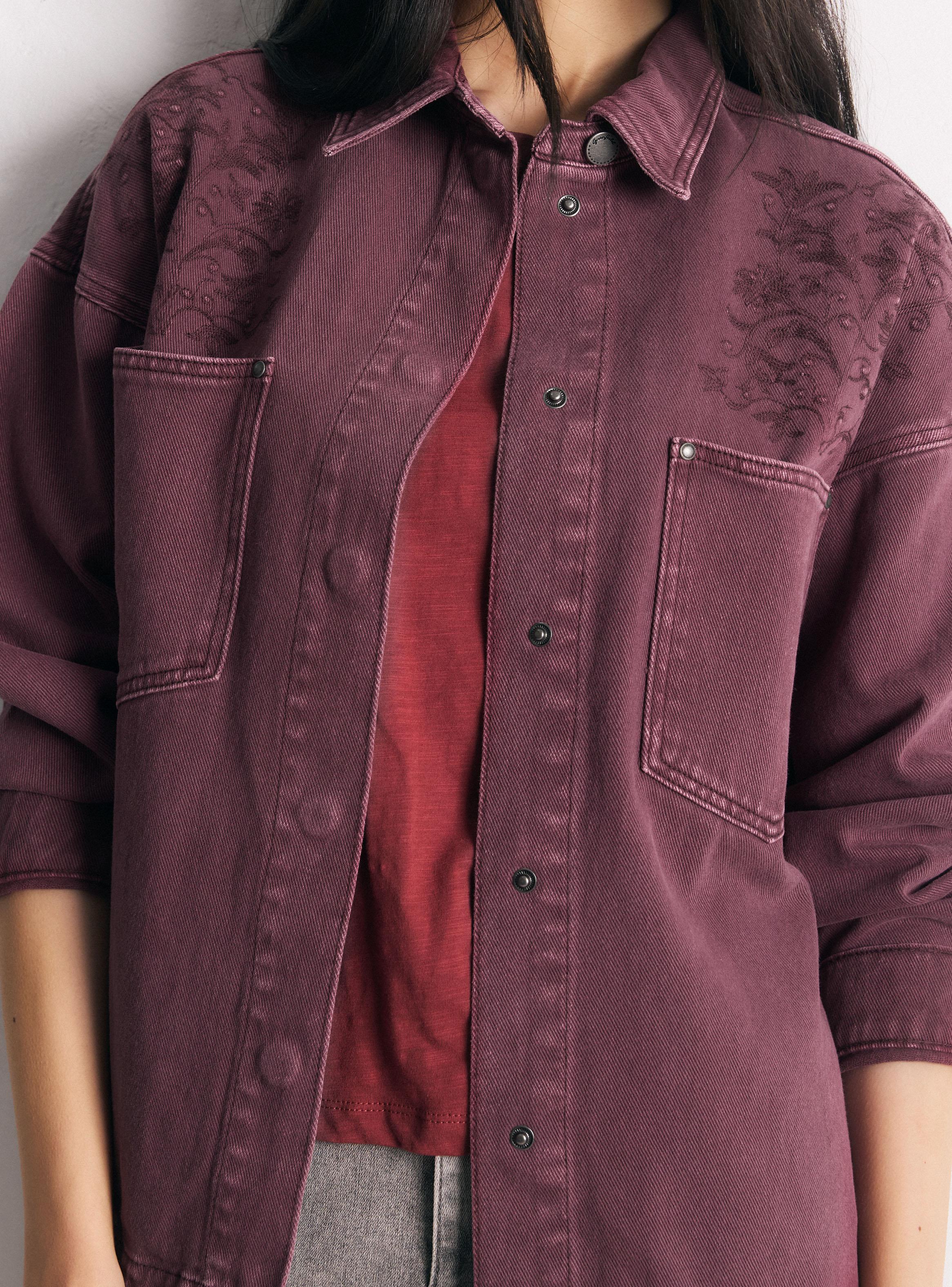 Chaqueta Oversize con Bolsillos Frontales-3
