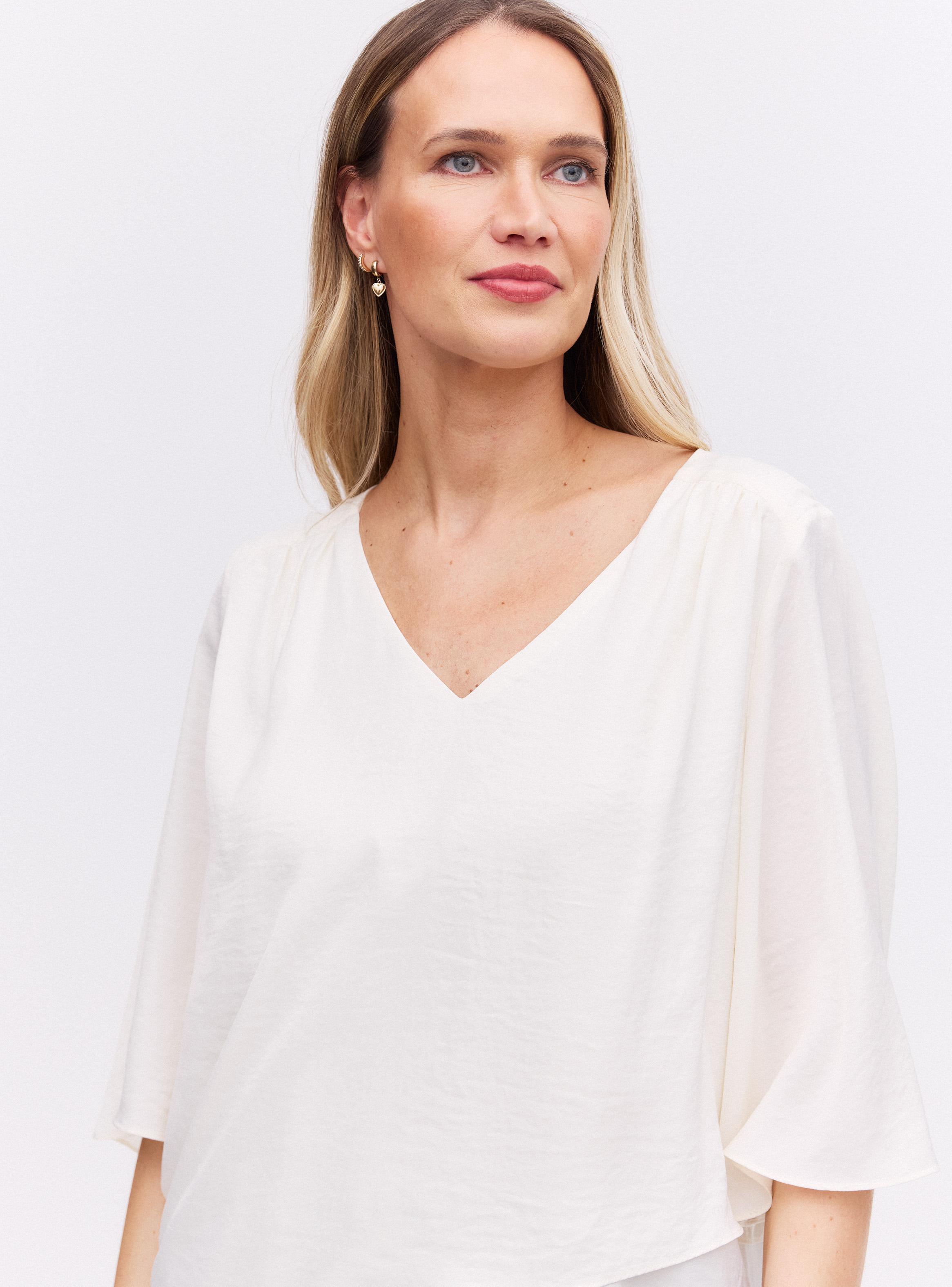 Blusa Asimétrica Acabado Satinado-2