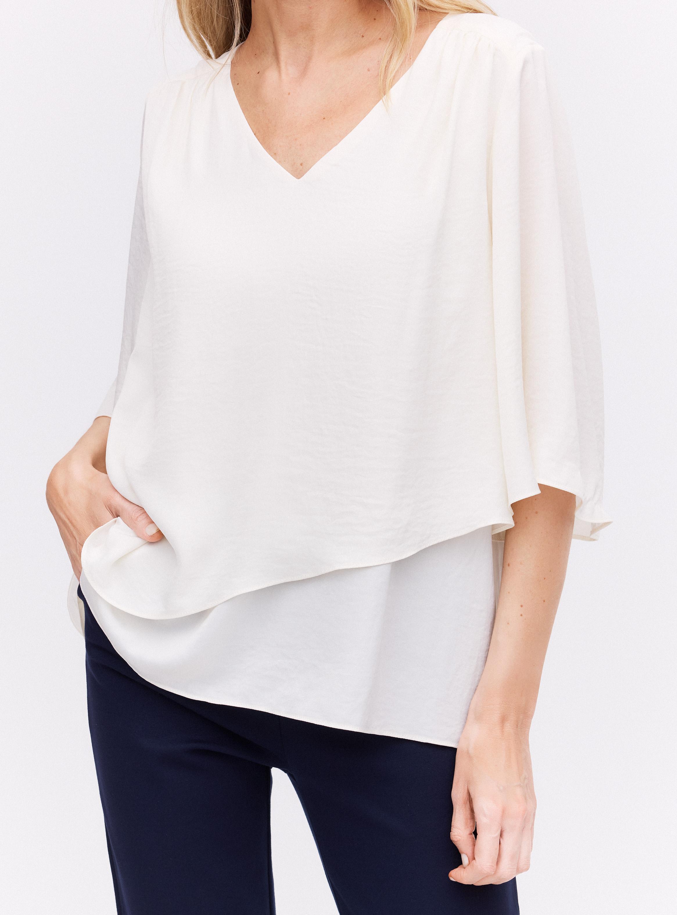 Blusa Asimétrica Acabado Satinado-3