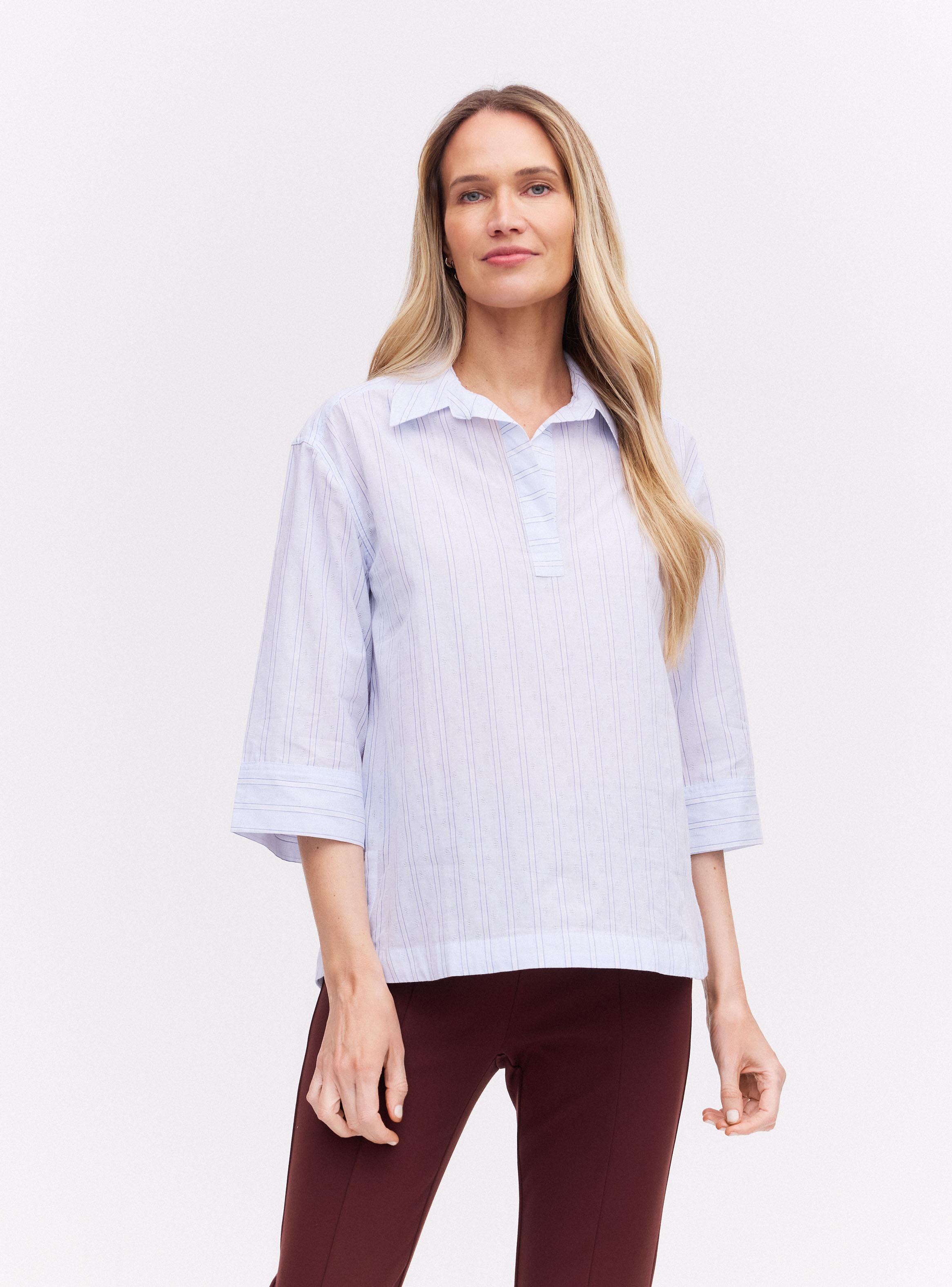 Blusa Rayada Dobby-0
