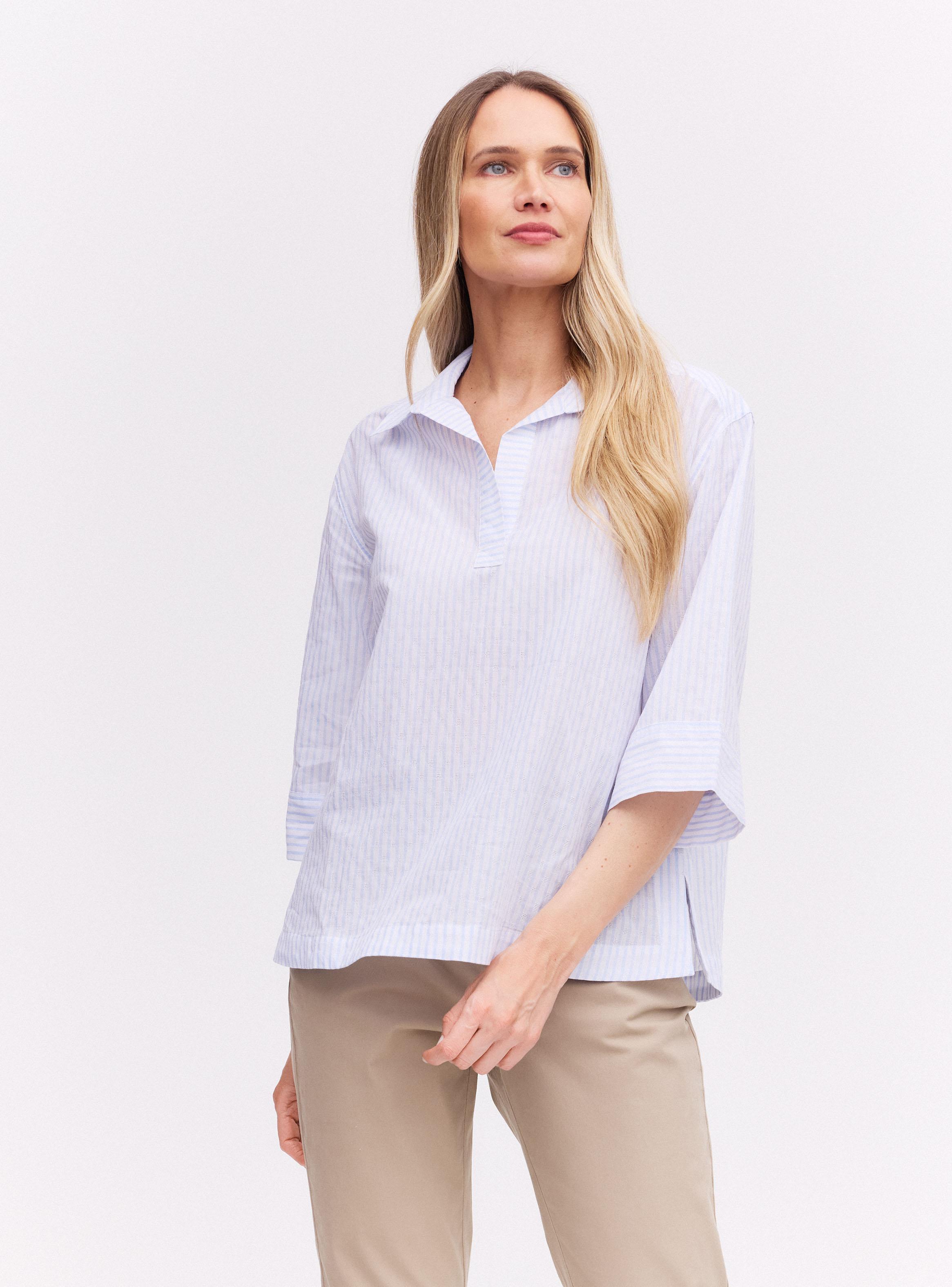 Blusa Rayada Dobby-0