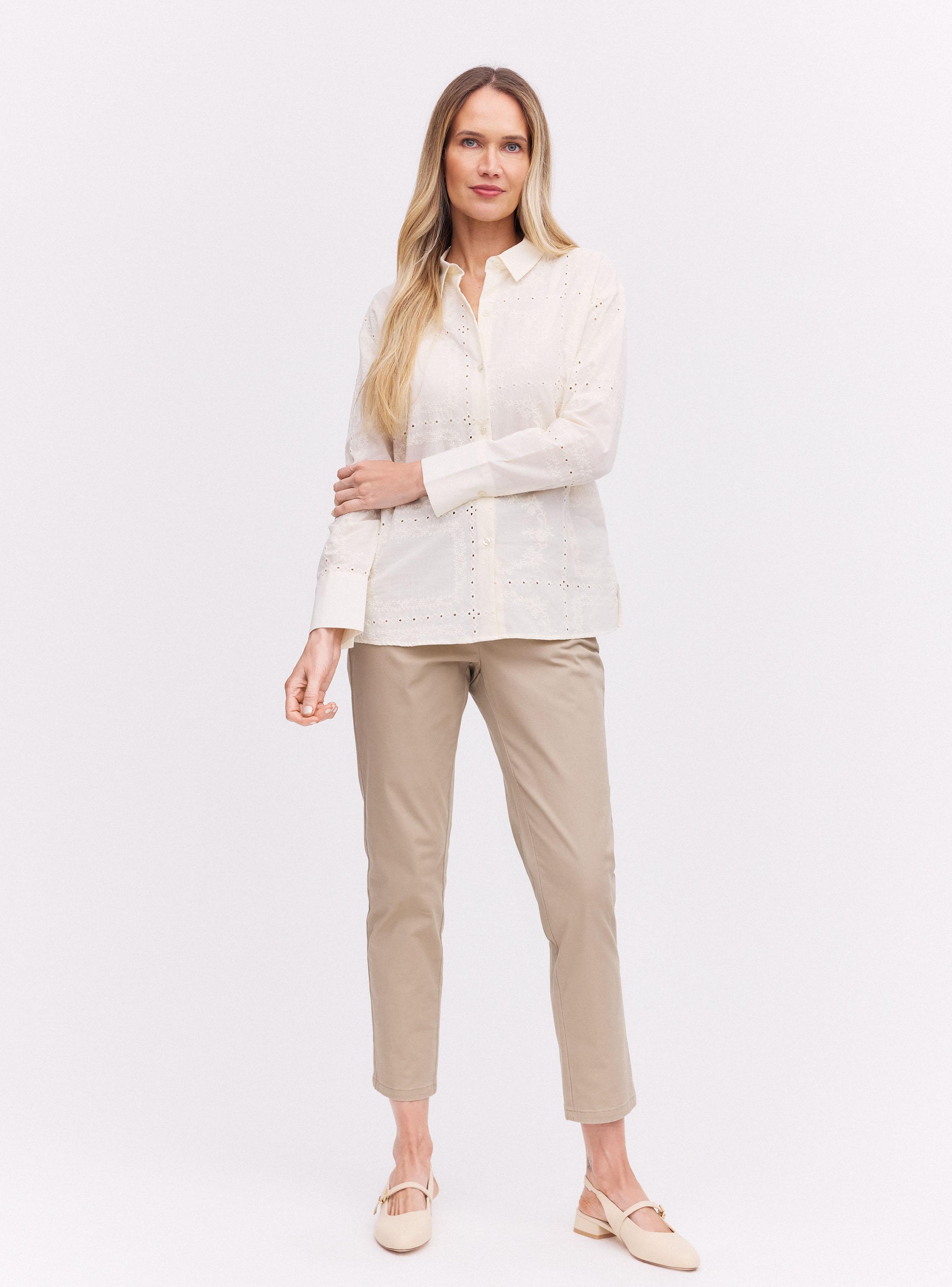 Blusa Broderie Manga Larga-4