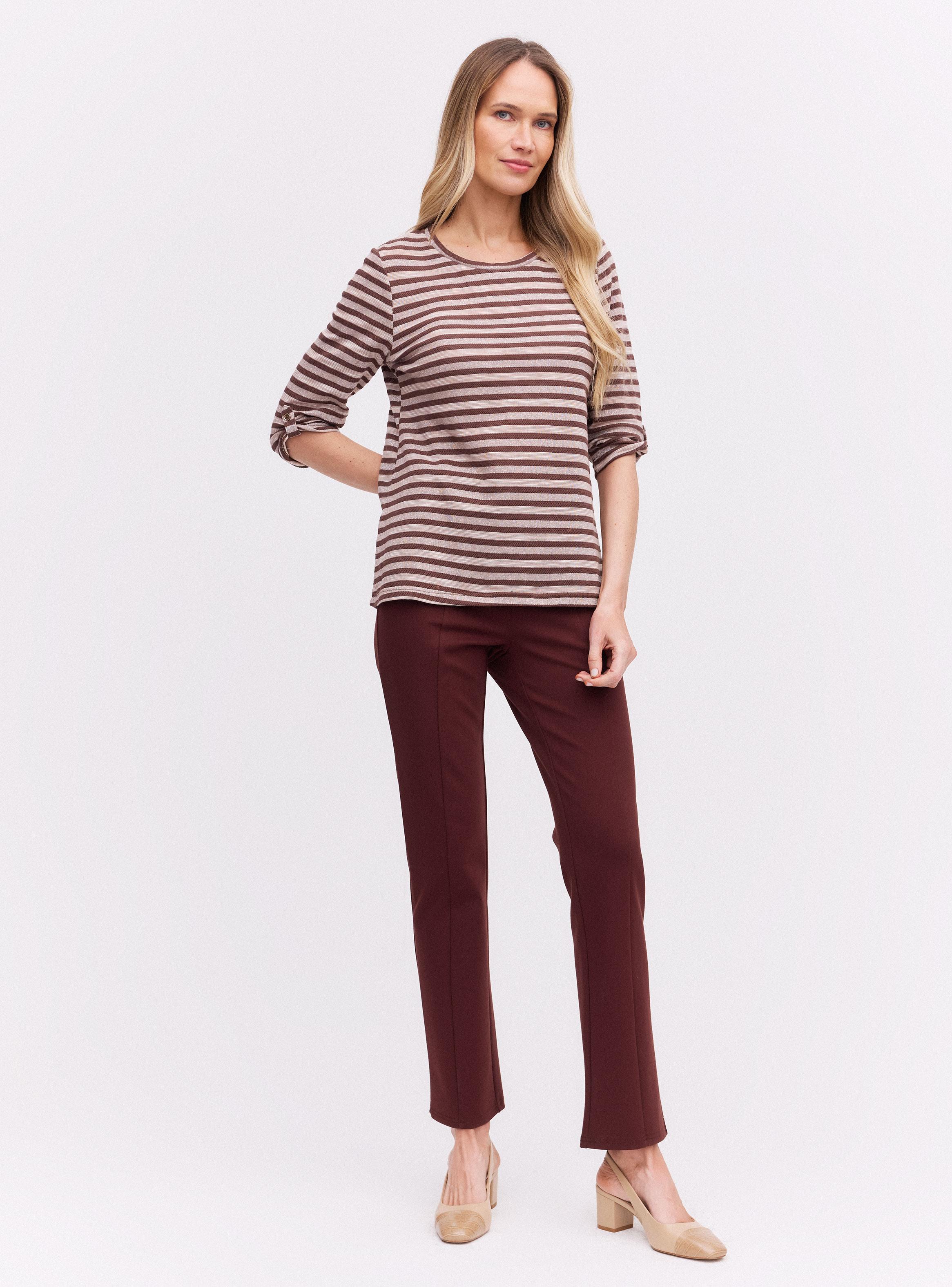 Sweater Rayada con Hilo Metálico-4