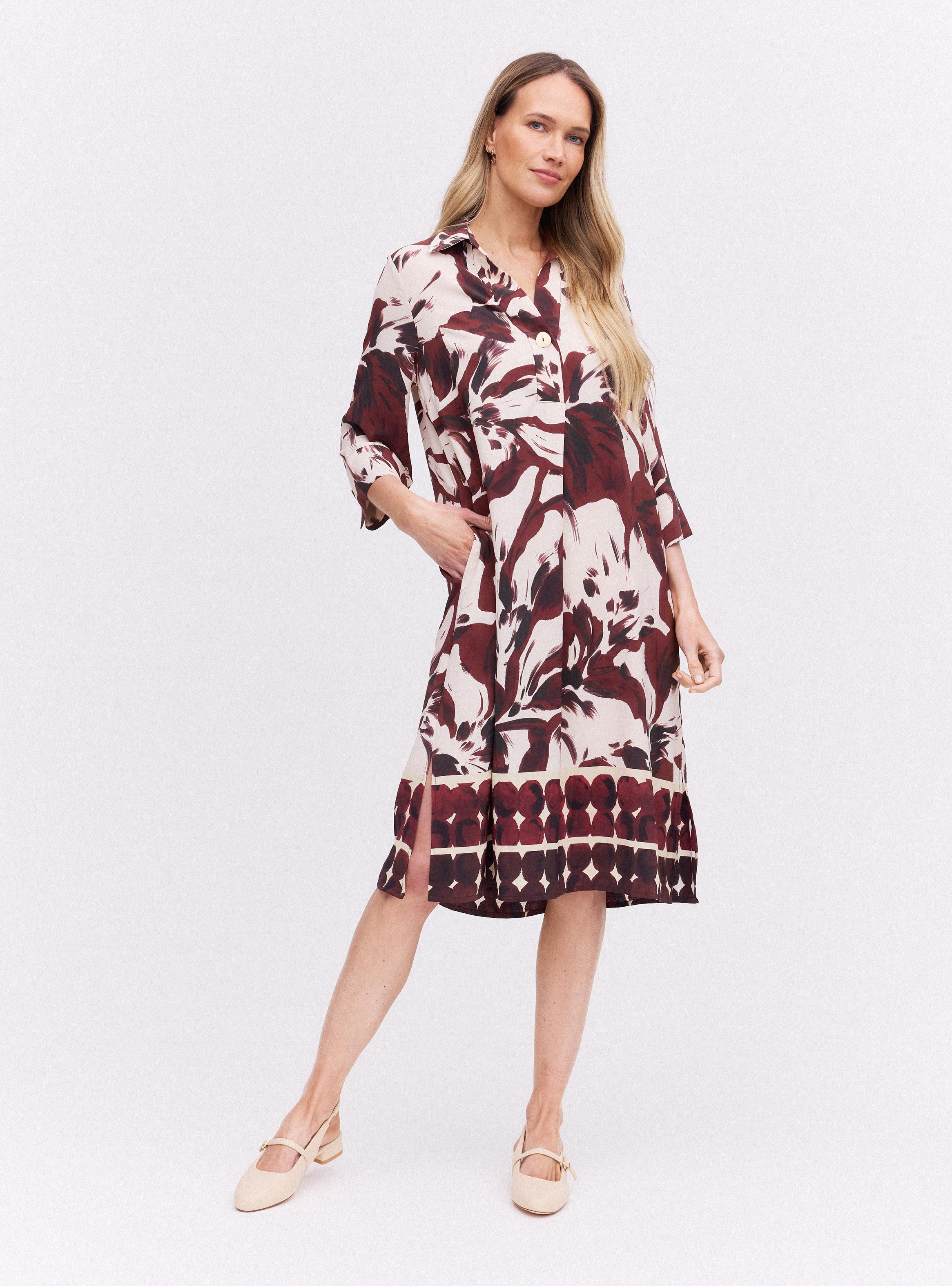 Vestido Midi Estampado Crepé-4