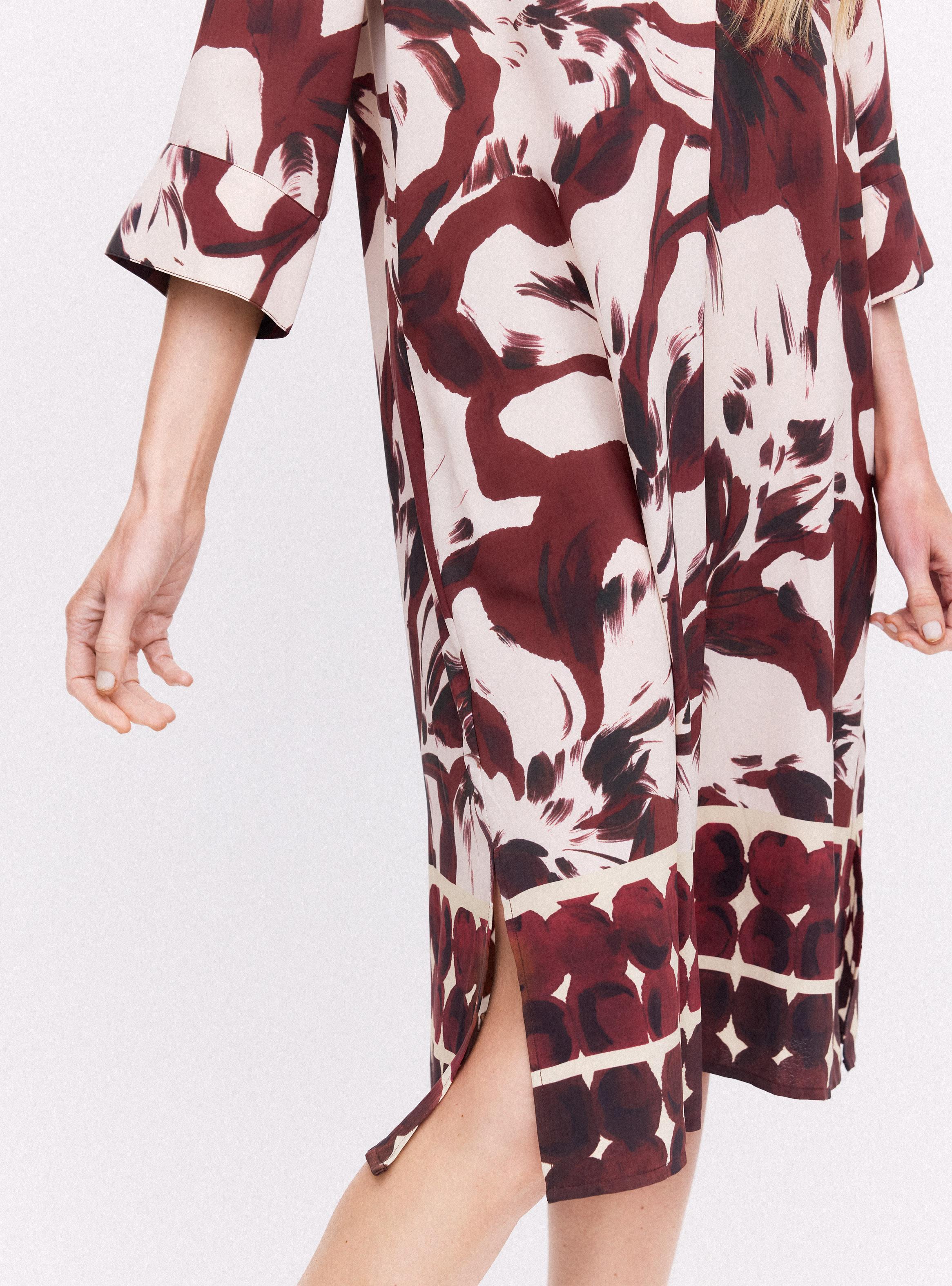 Vestido Midi Estampado Crepé-3