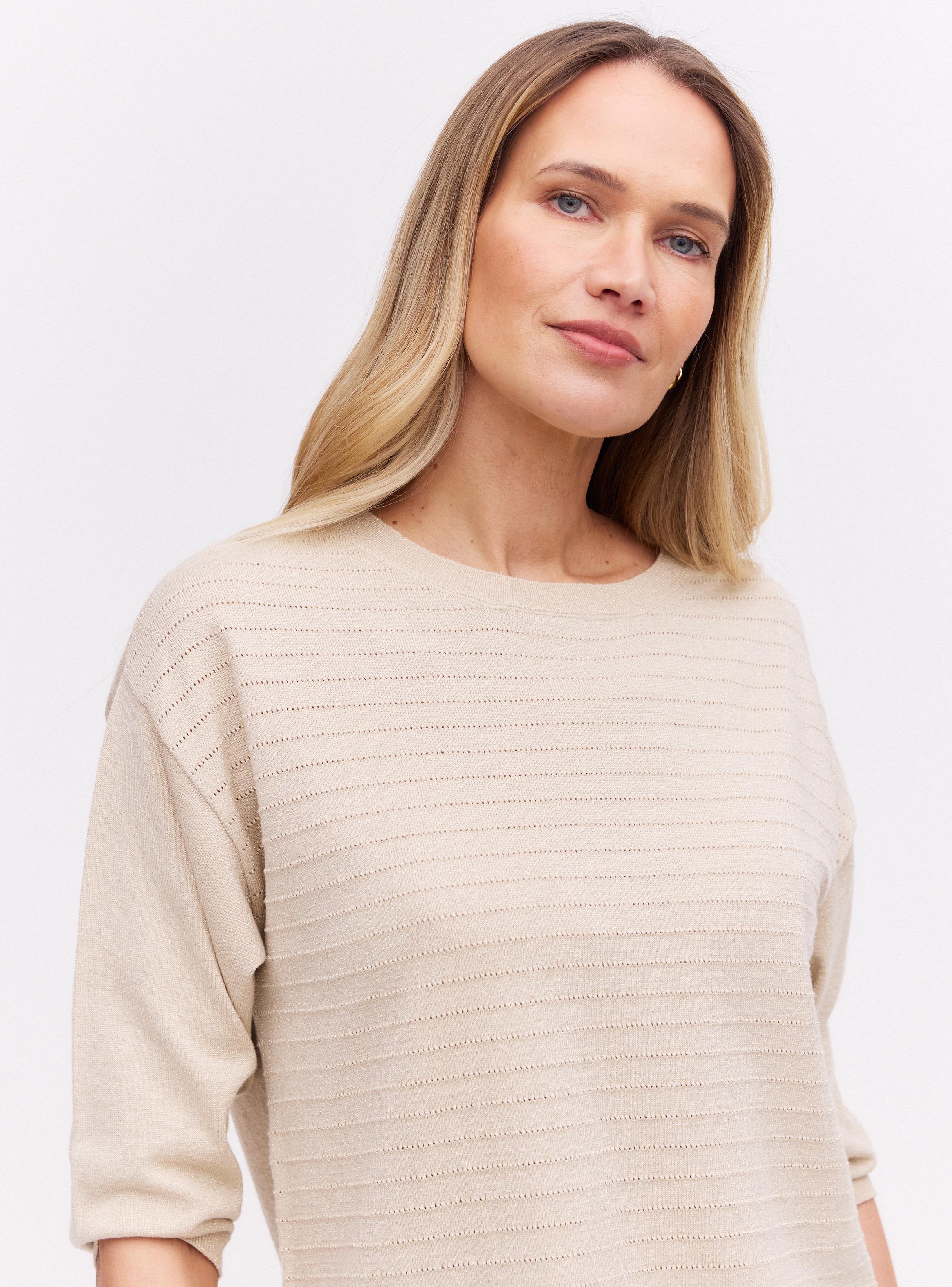 Sweater Textura de Rayas y Lúrex-2