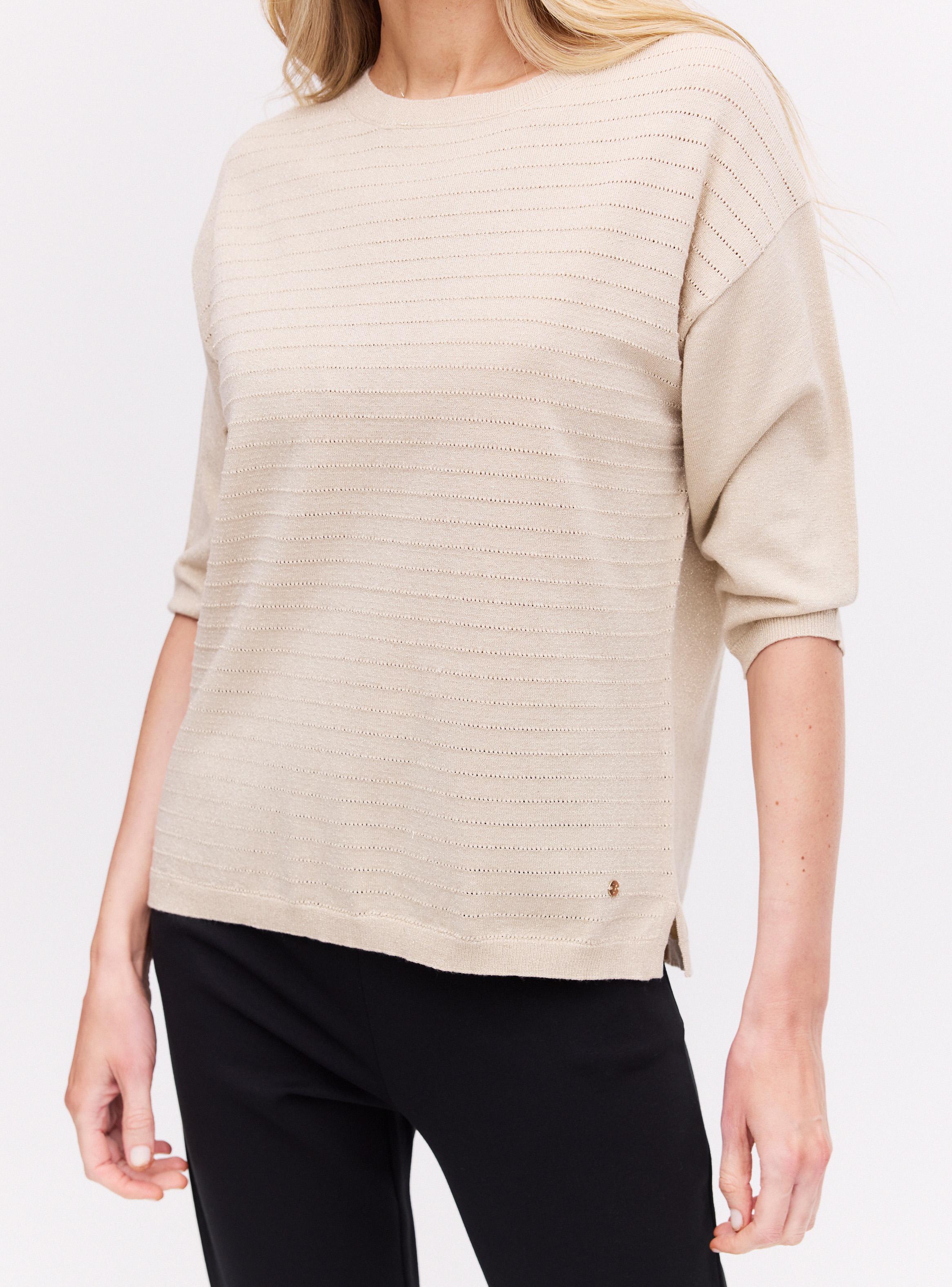 Sweater Textura de Rayas y Lúrex-3