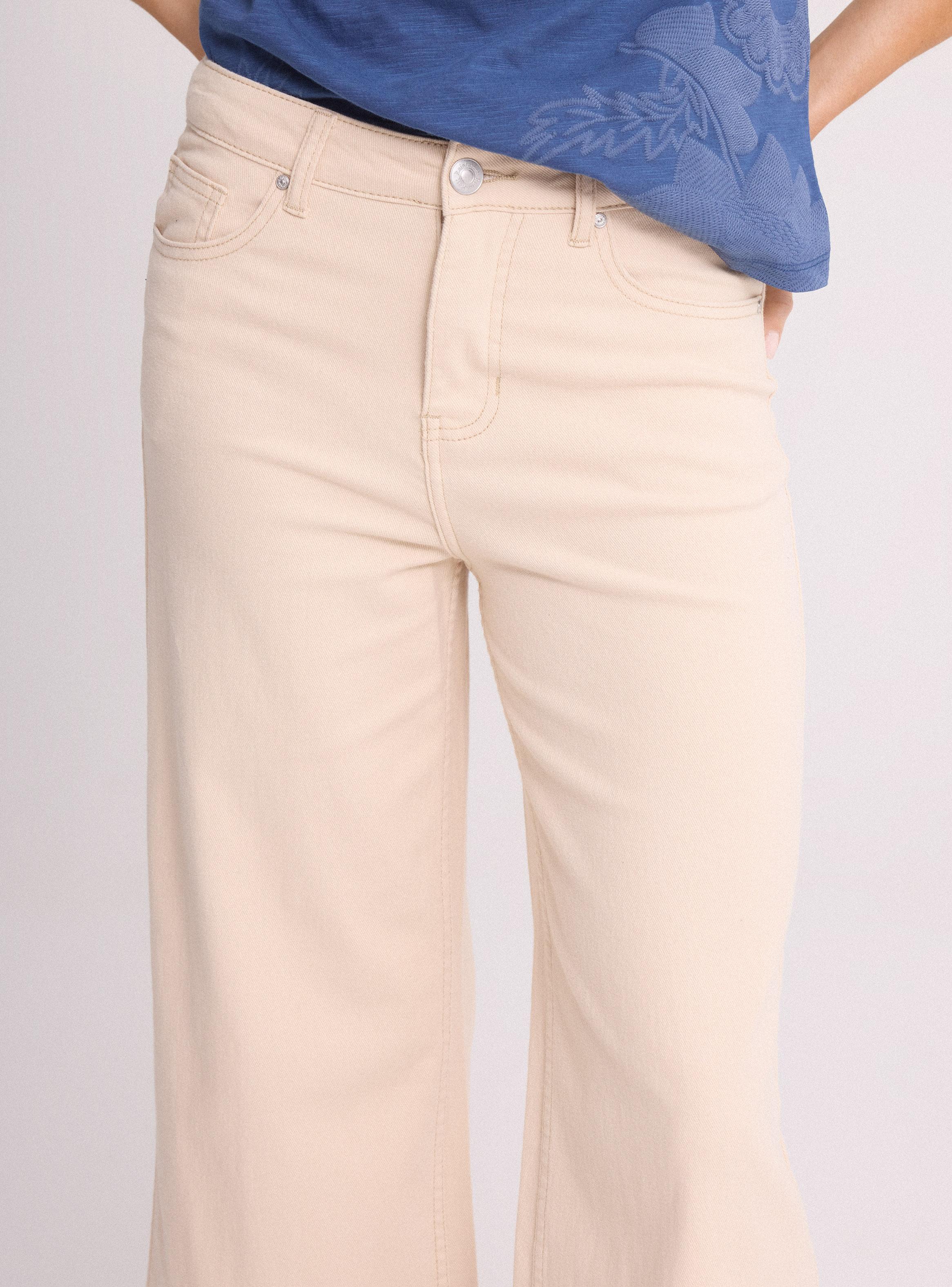 Jeans Wide Leg Tiro Alto Elasticado-2