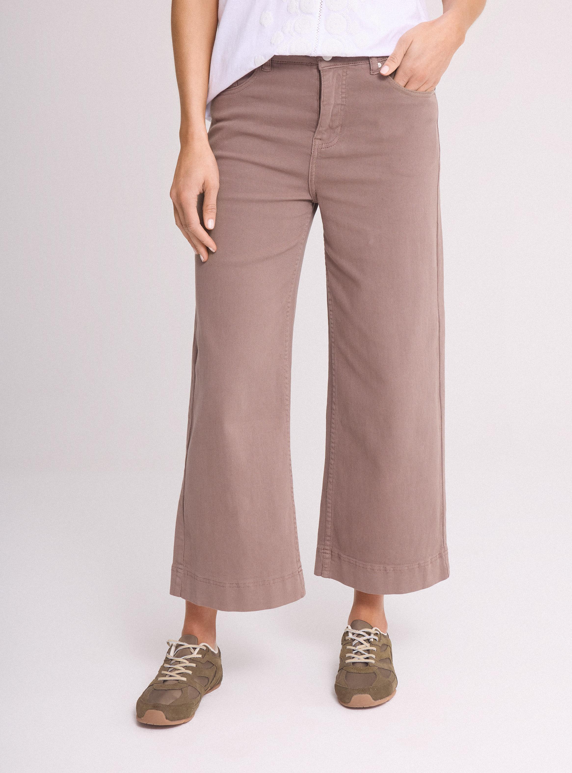 Jeans Wide Leg Tiro Alto Elasticado-0