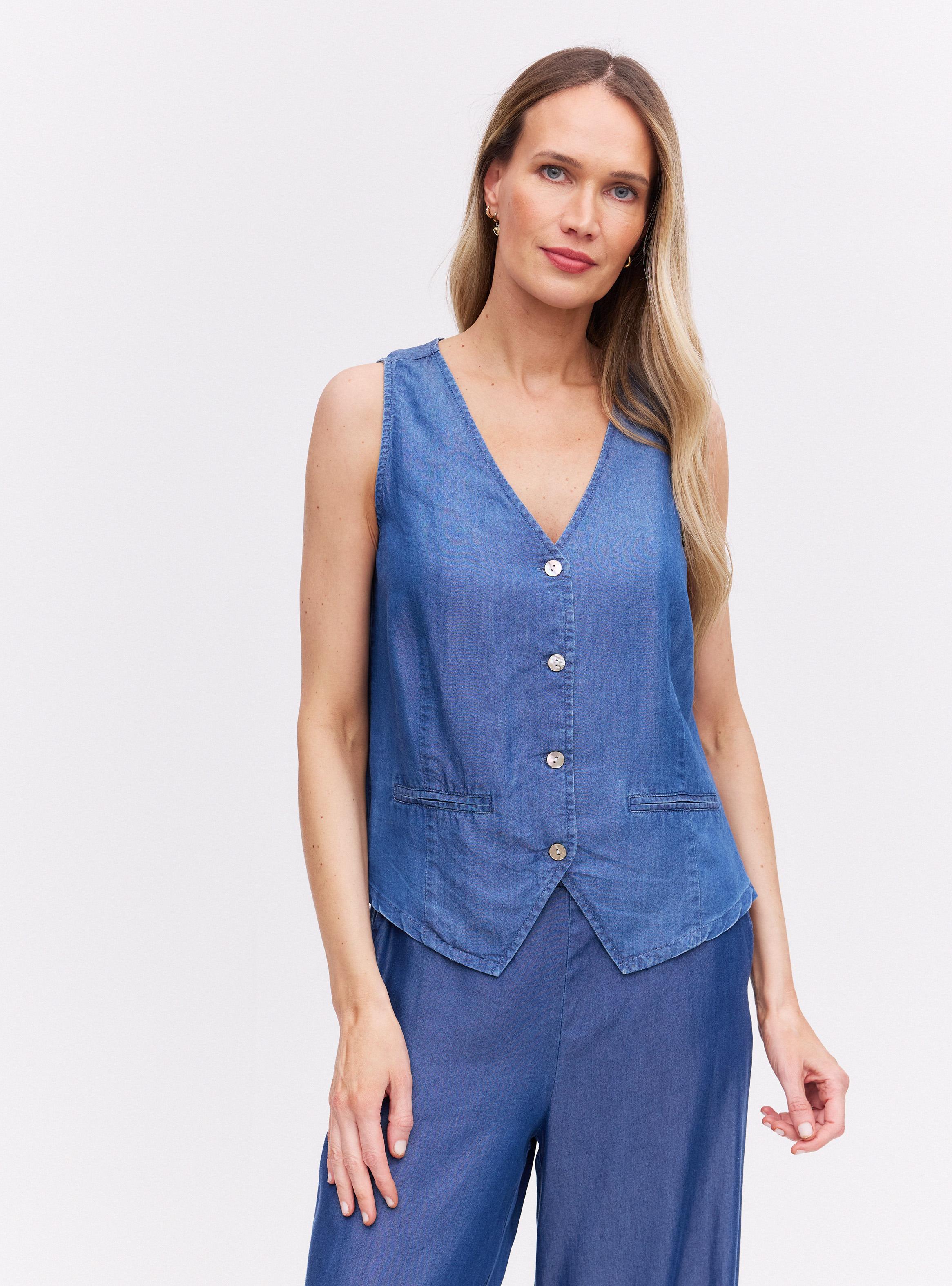 Blusa Vest Tencel-0