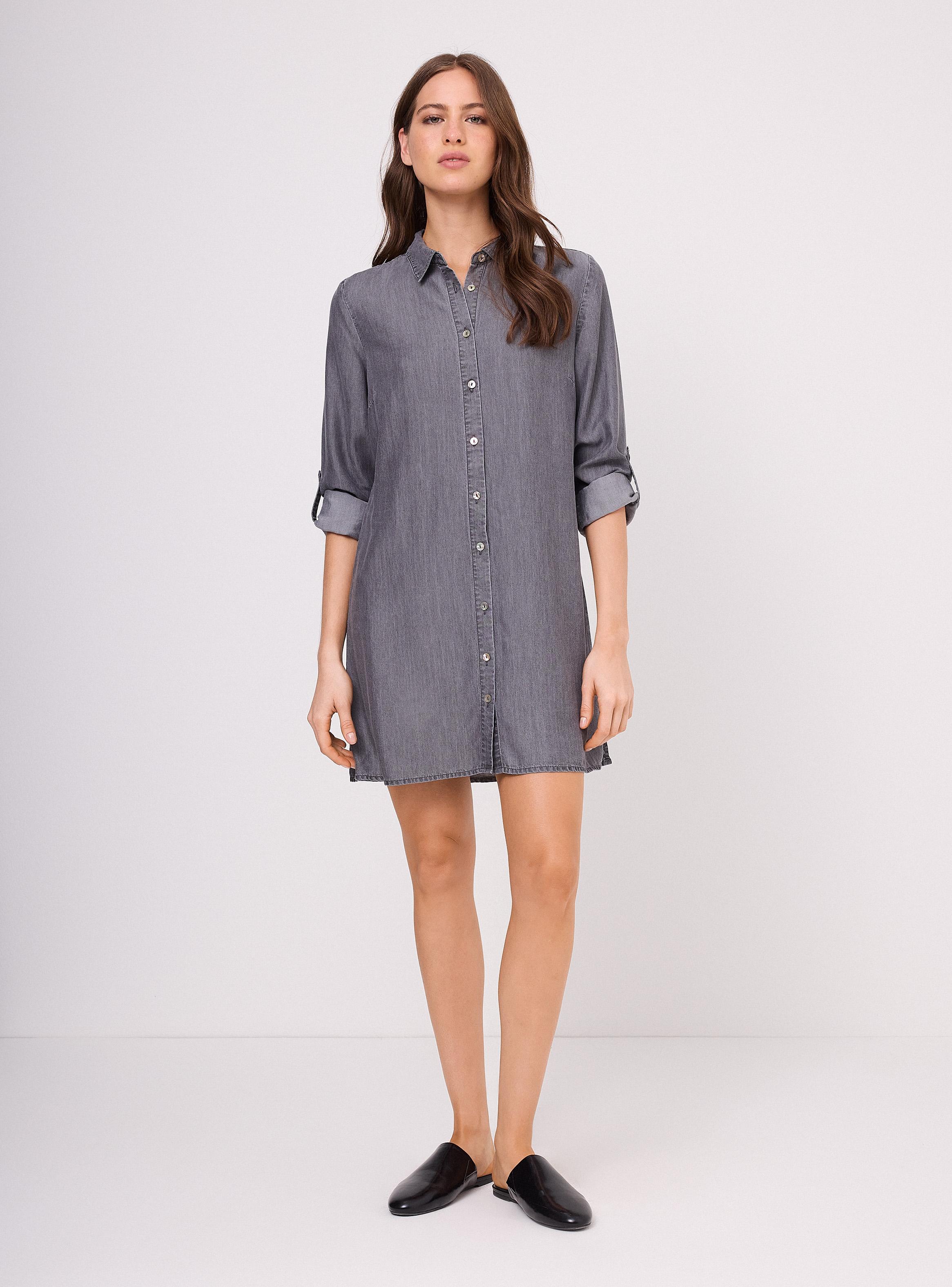 Vestido Camisero de Tencel-4
