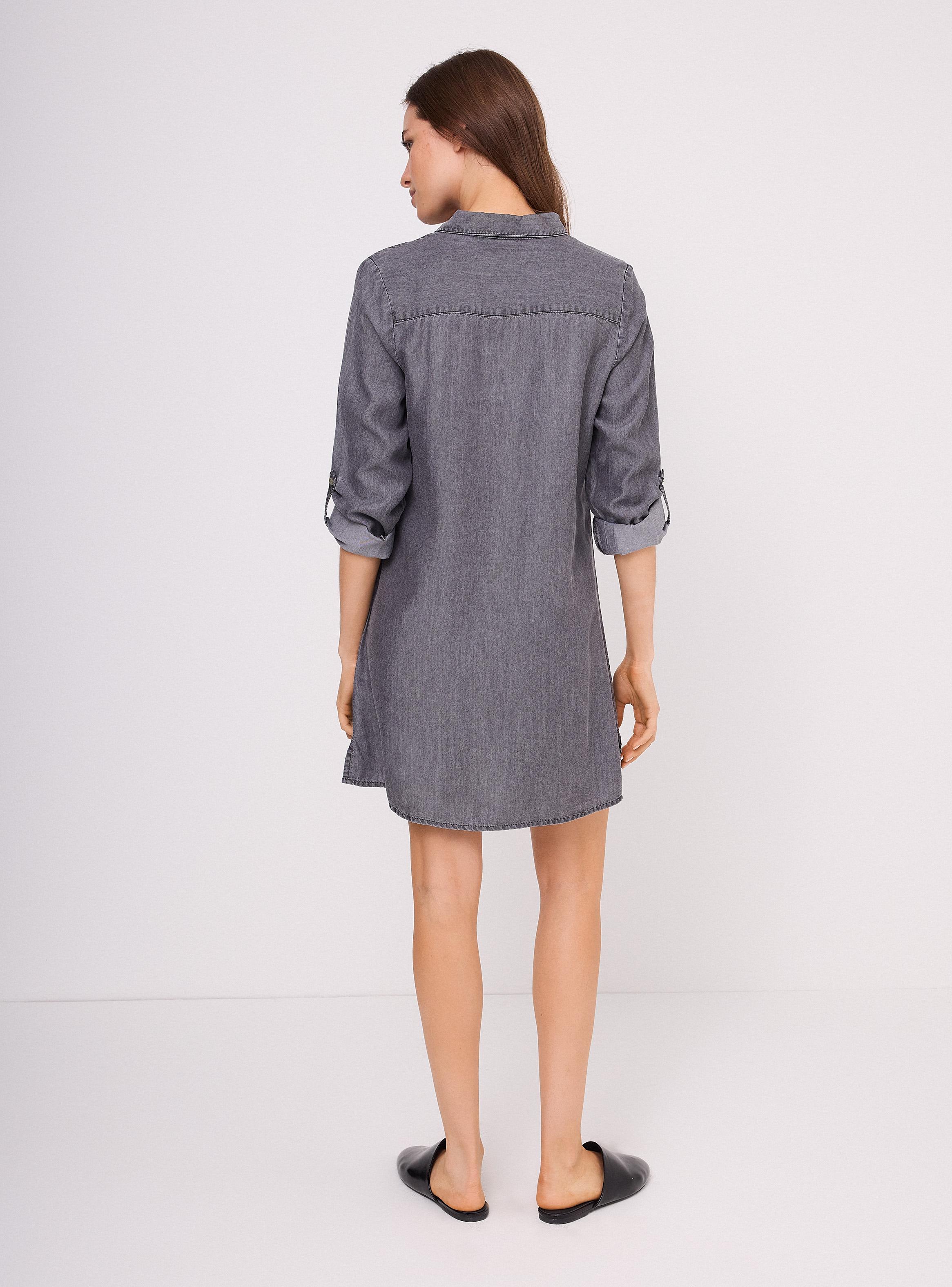 Vestido Camisero de Tencel-5