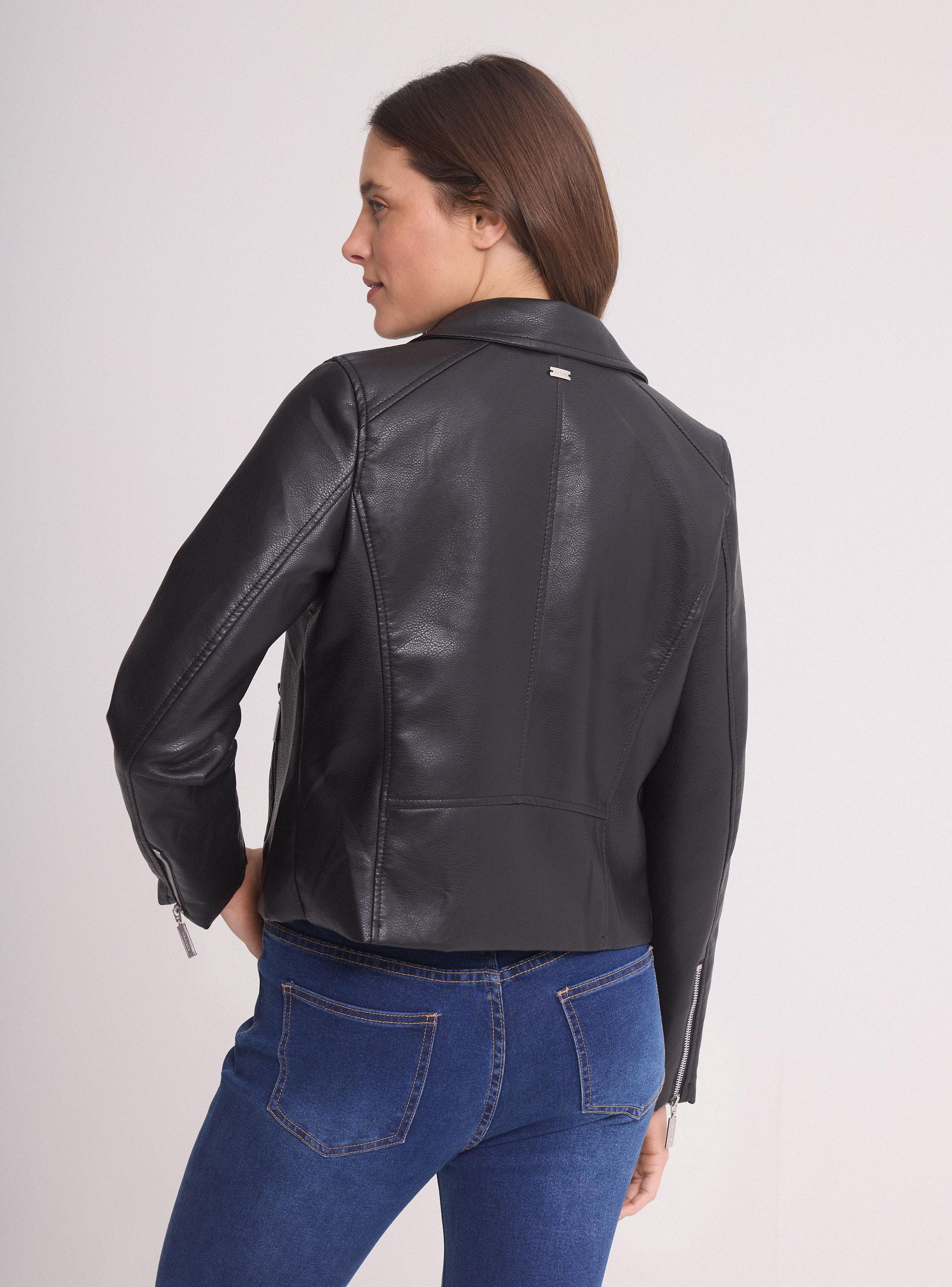 Chaqueta Cierres Metálicos y Solapa con Botones-1