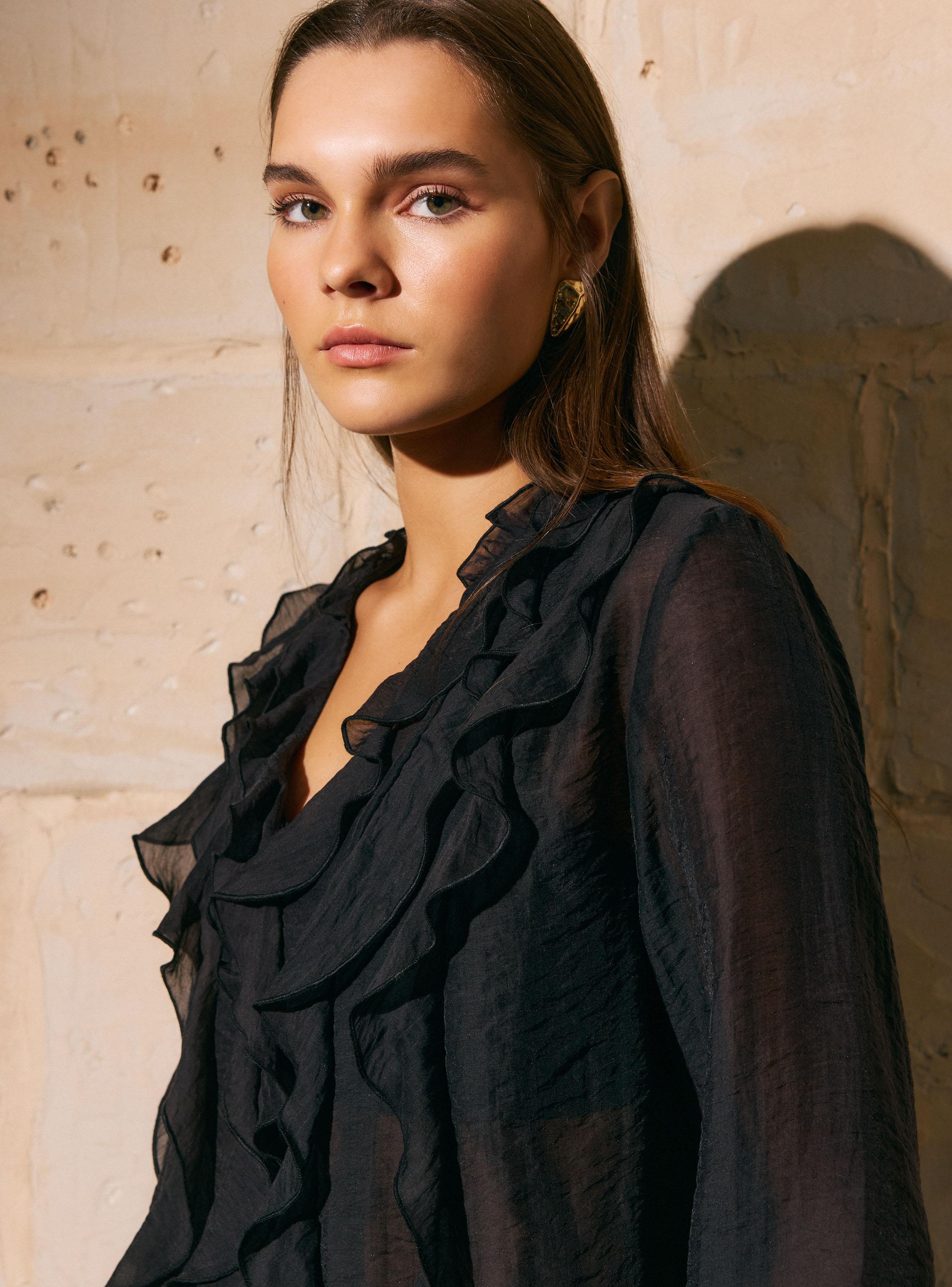 Blusa Fluida Volantes-2