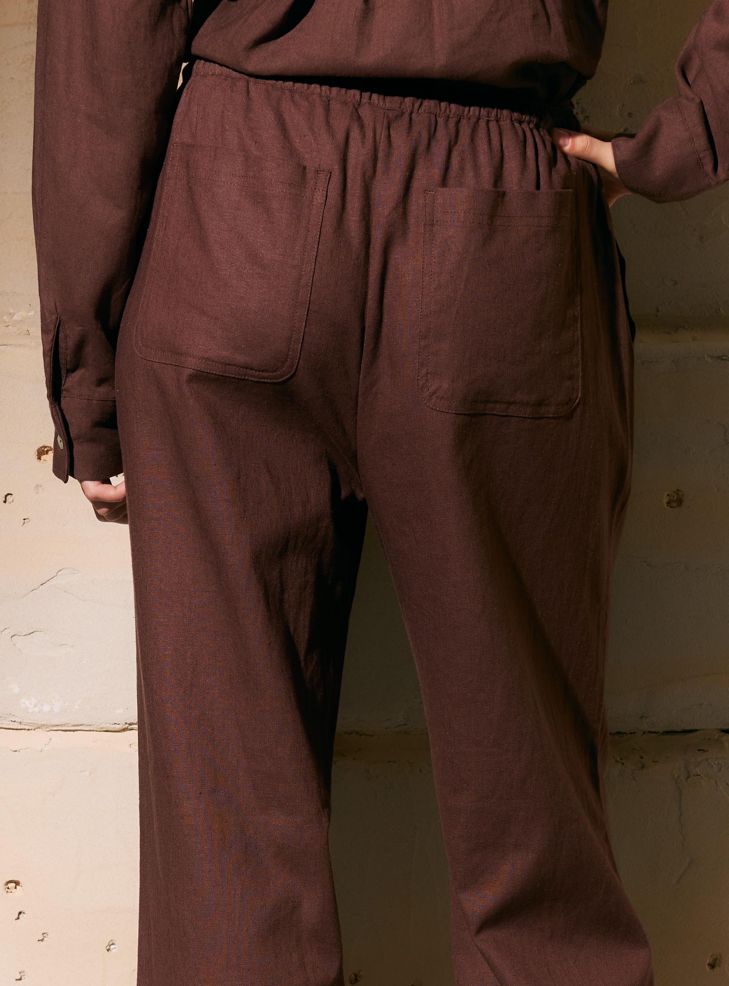 Pantalón Tiro Alto y Cintura Elasticada con Cordón-3