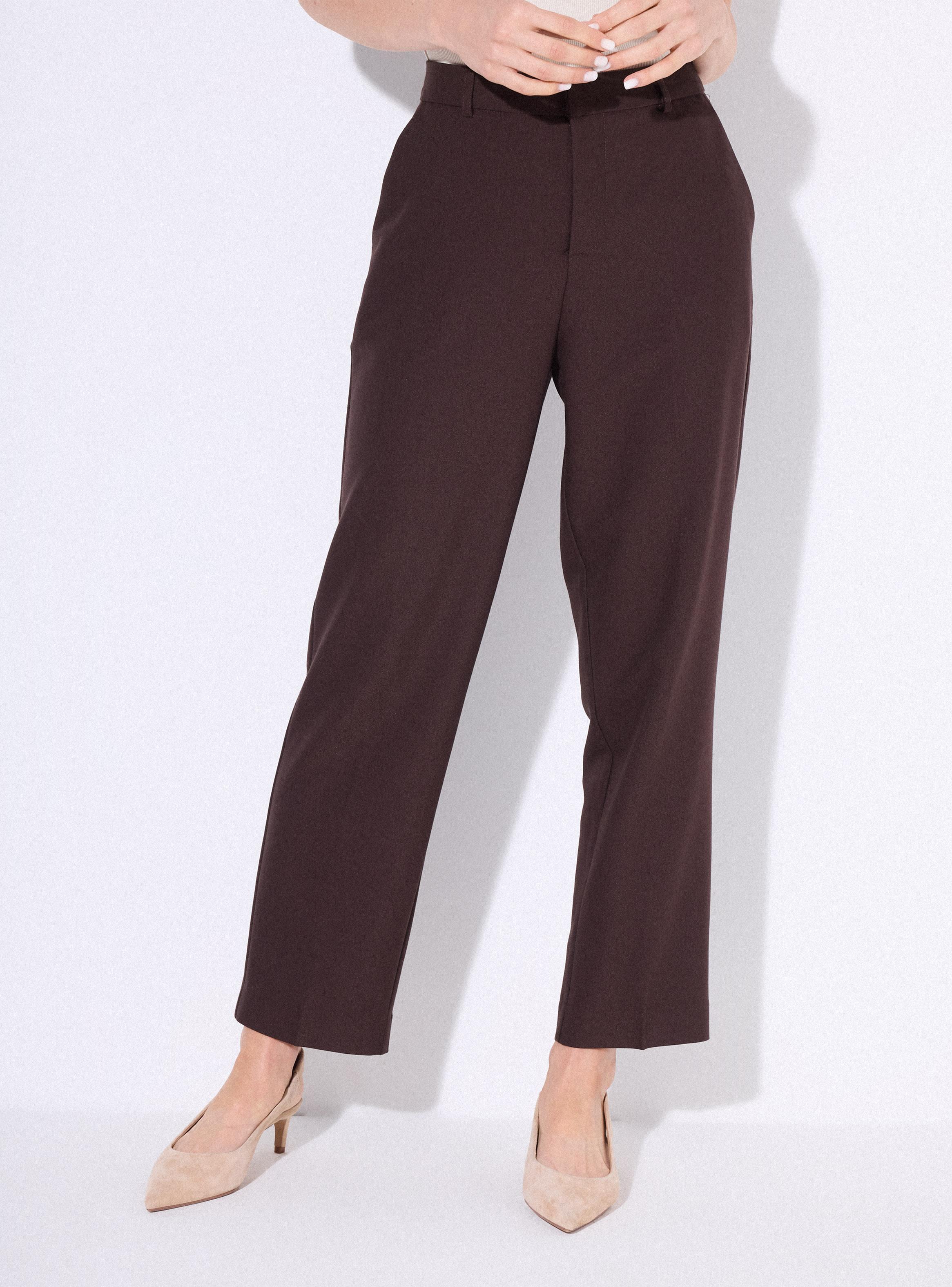 Pantalón Sastrero Corte Recto Ajustado-0