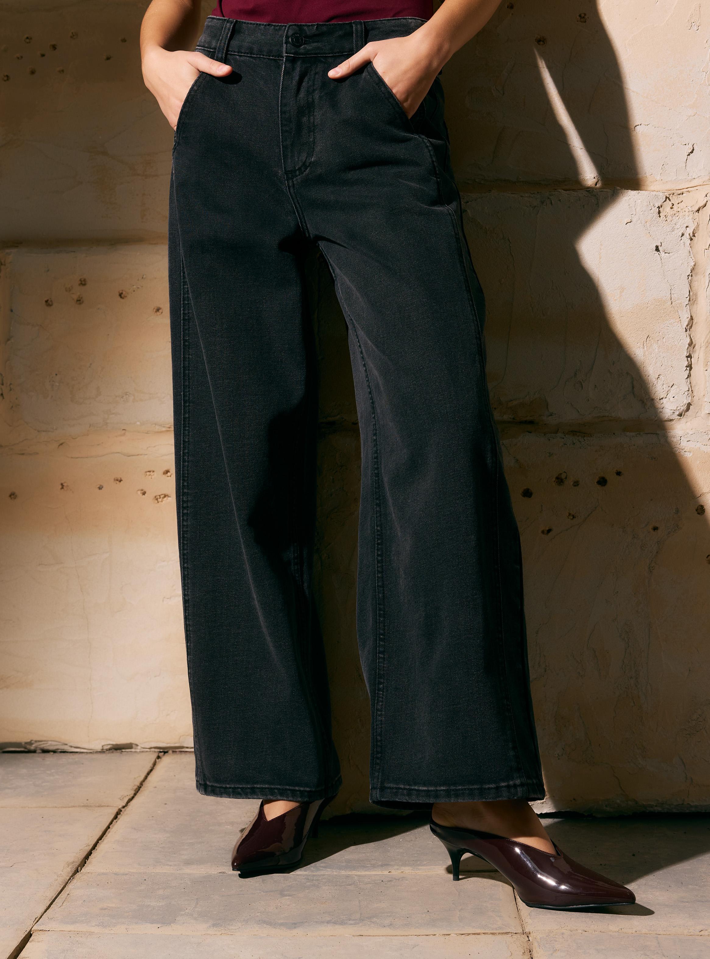 Jeans Tiro Alto y Calce Wide Leg y-0