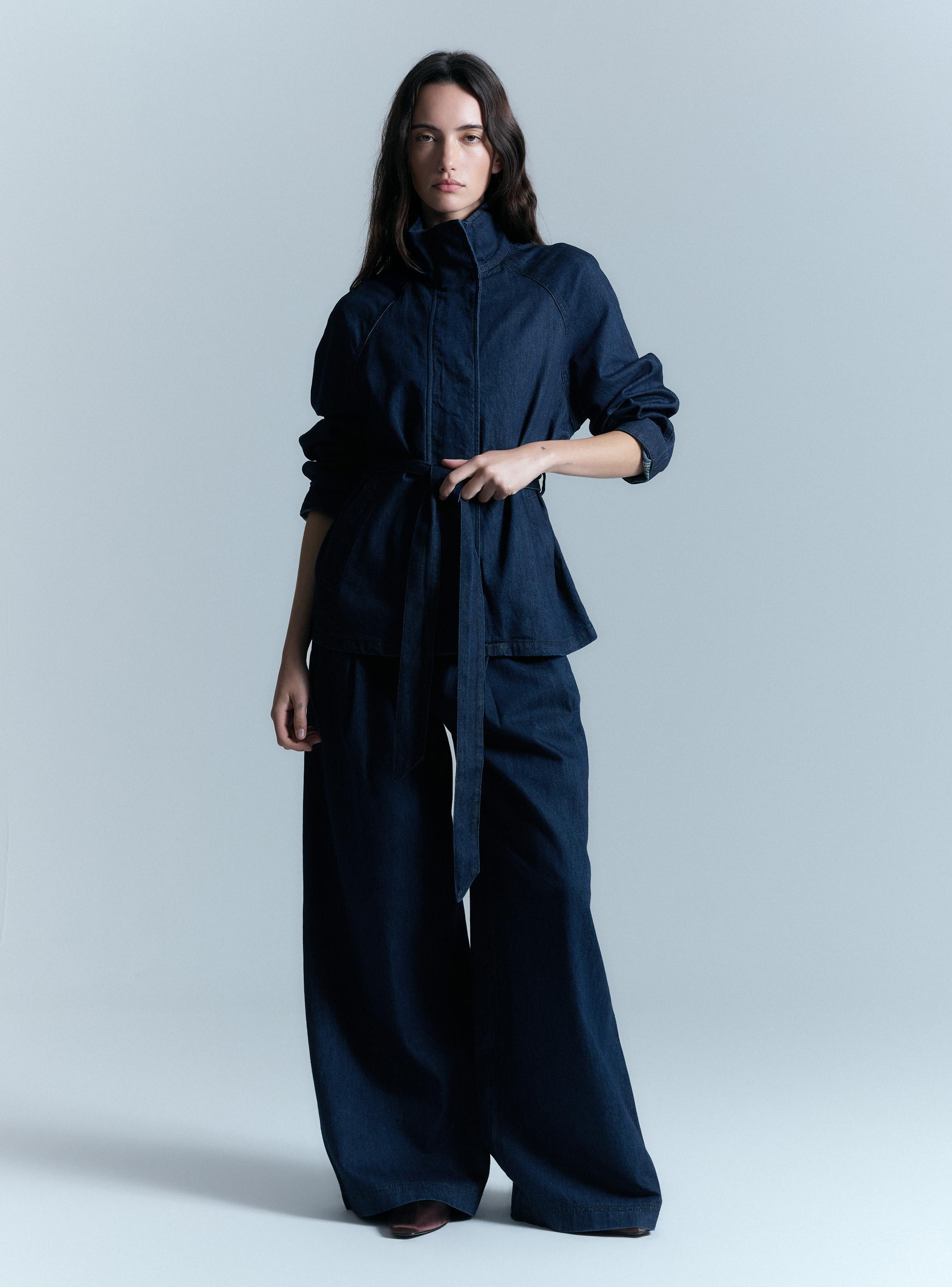 Jeans Denim Wide Leg Tiro Alto Colaboración Alaniz x Alos-5