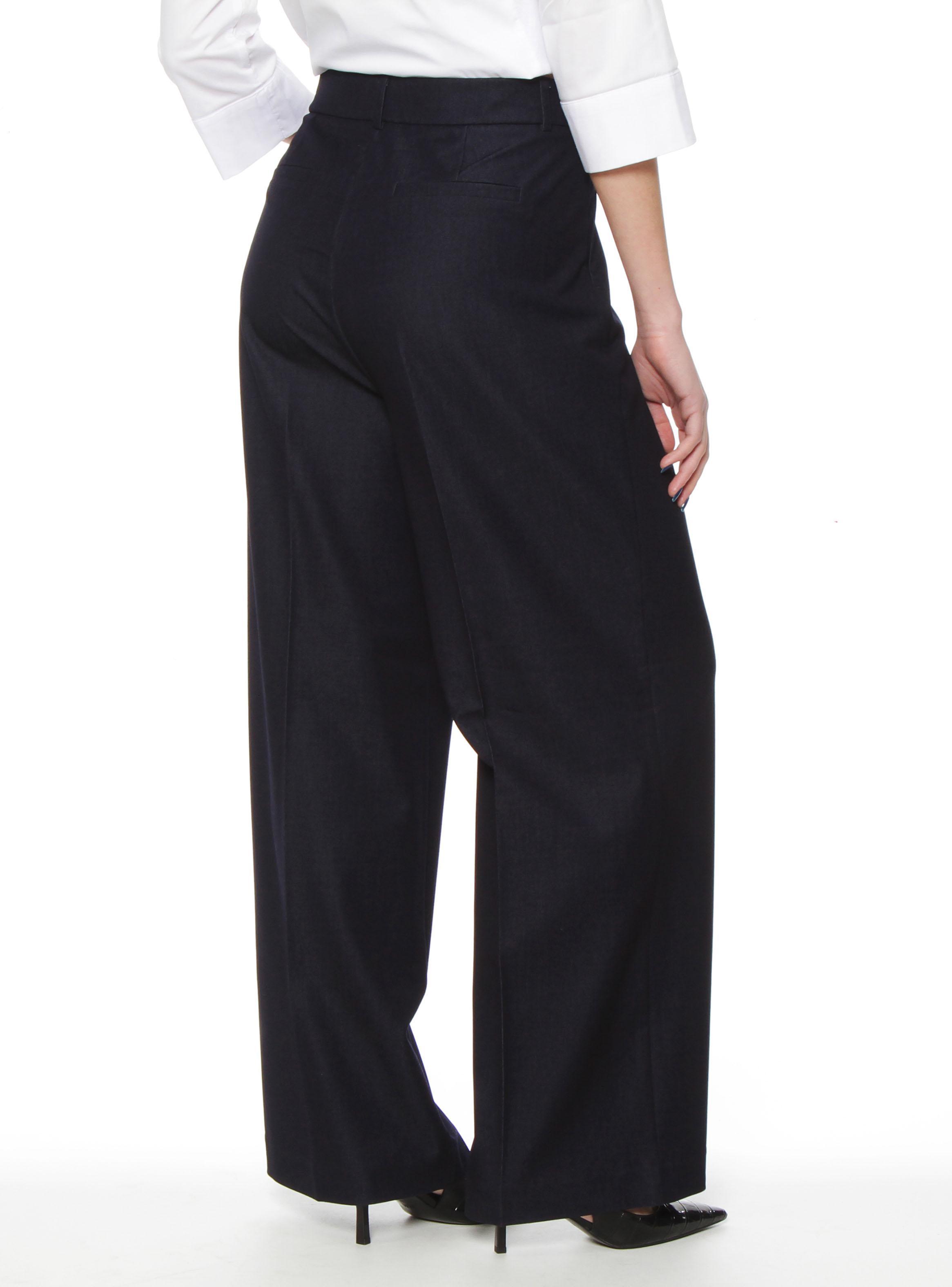 Pantalón Recto Tiro Alto Pretina Básica-1