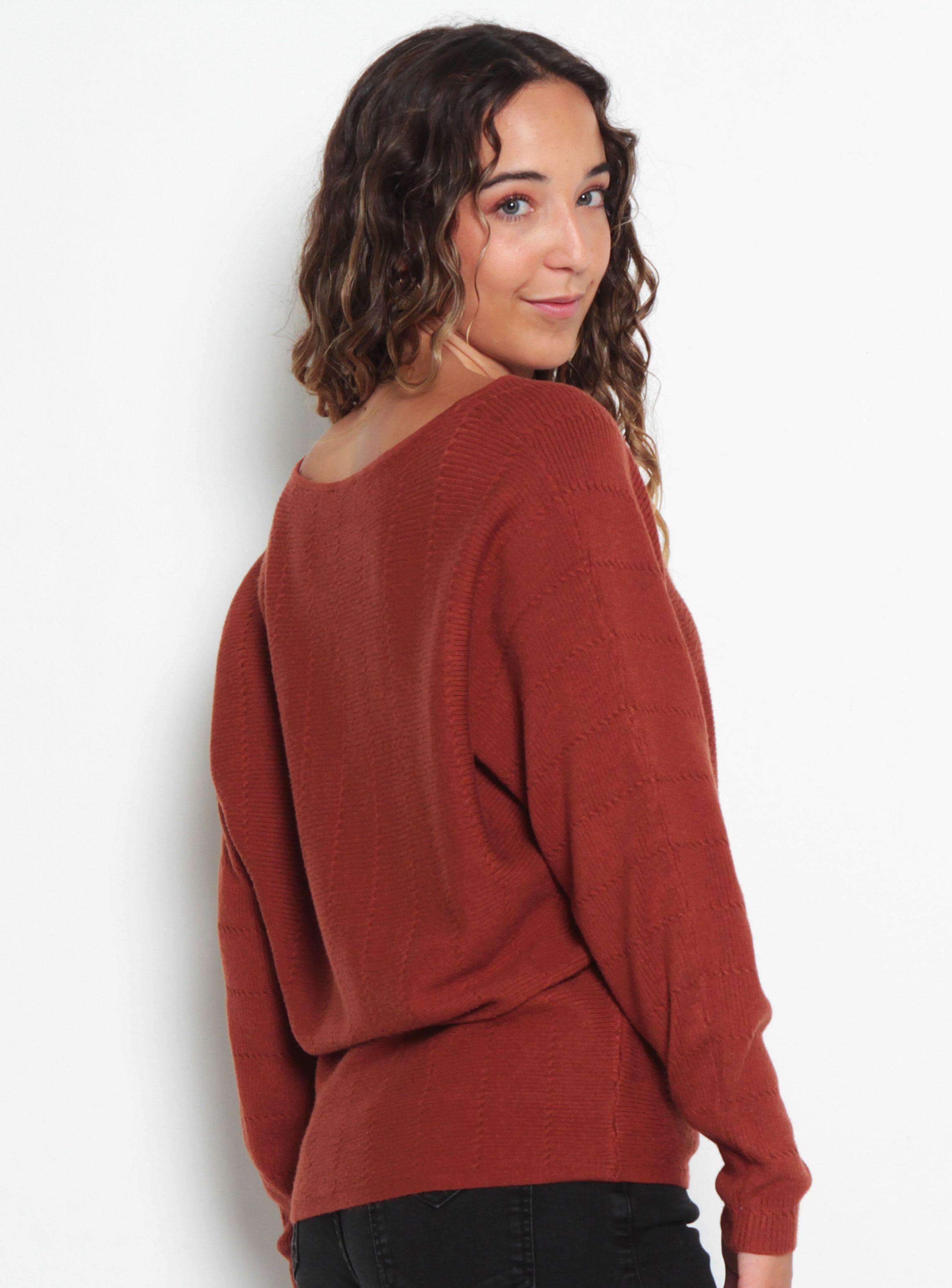 Sweater Cuello Redondo Manga Kimono-1