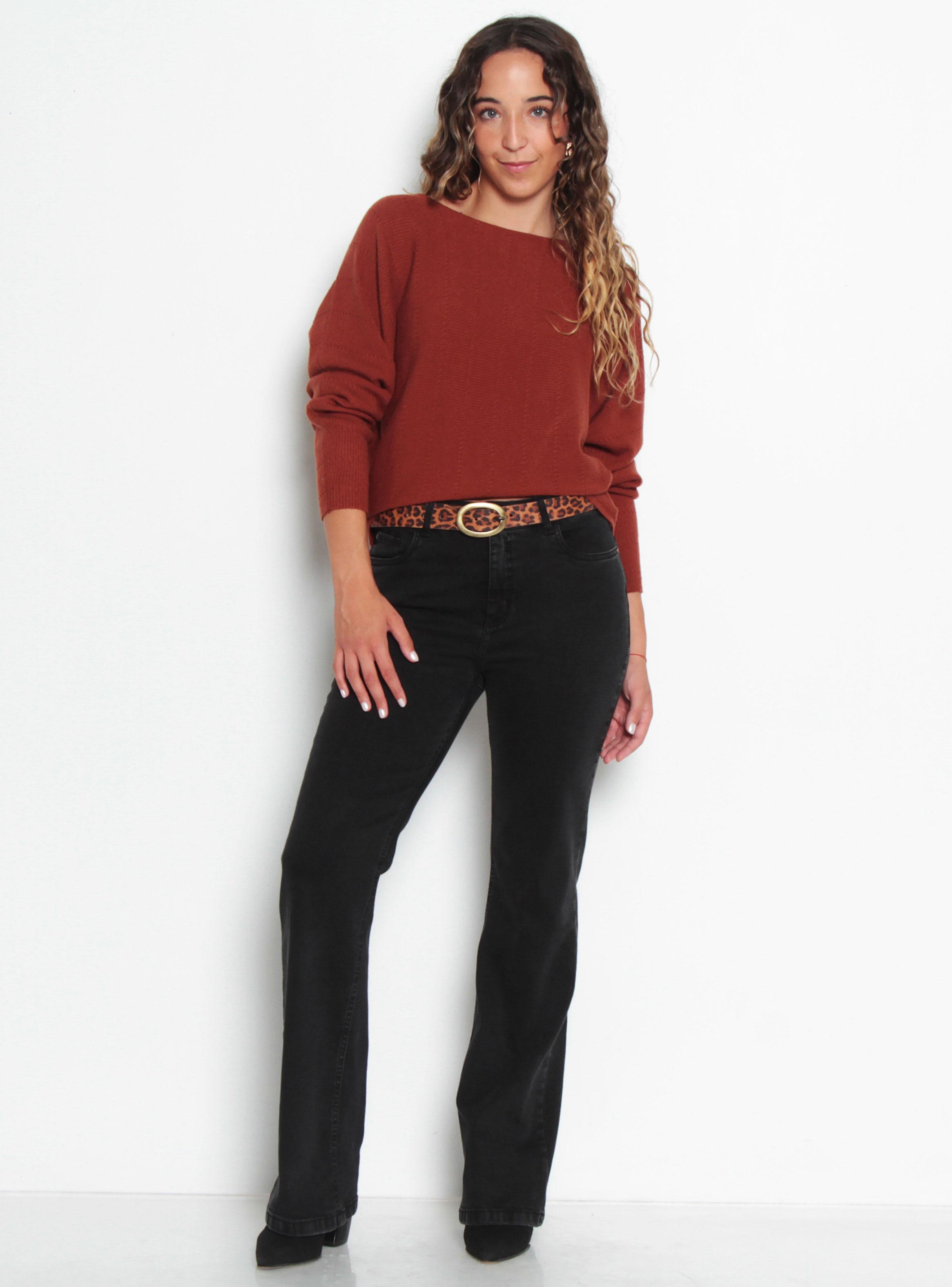 Sweater Cuello Redondo Manga Kimono-3