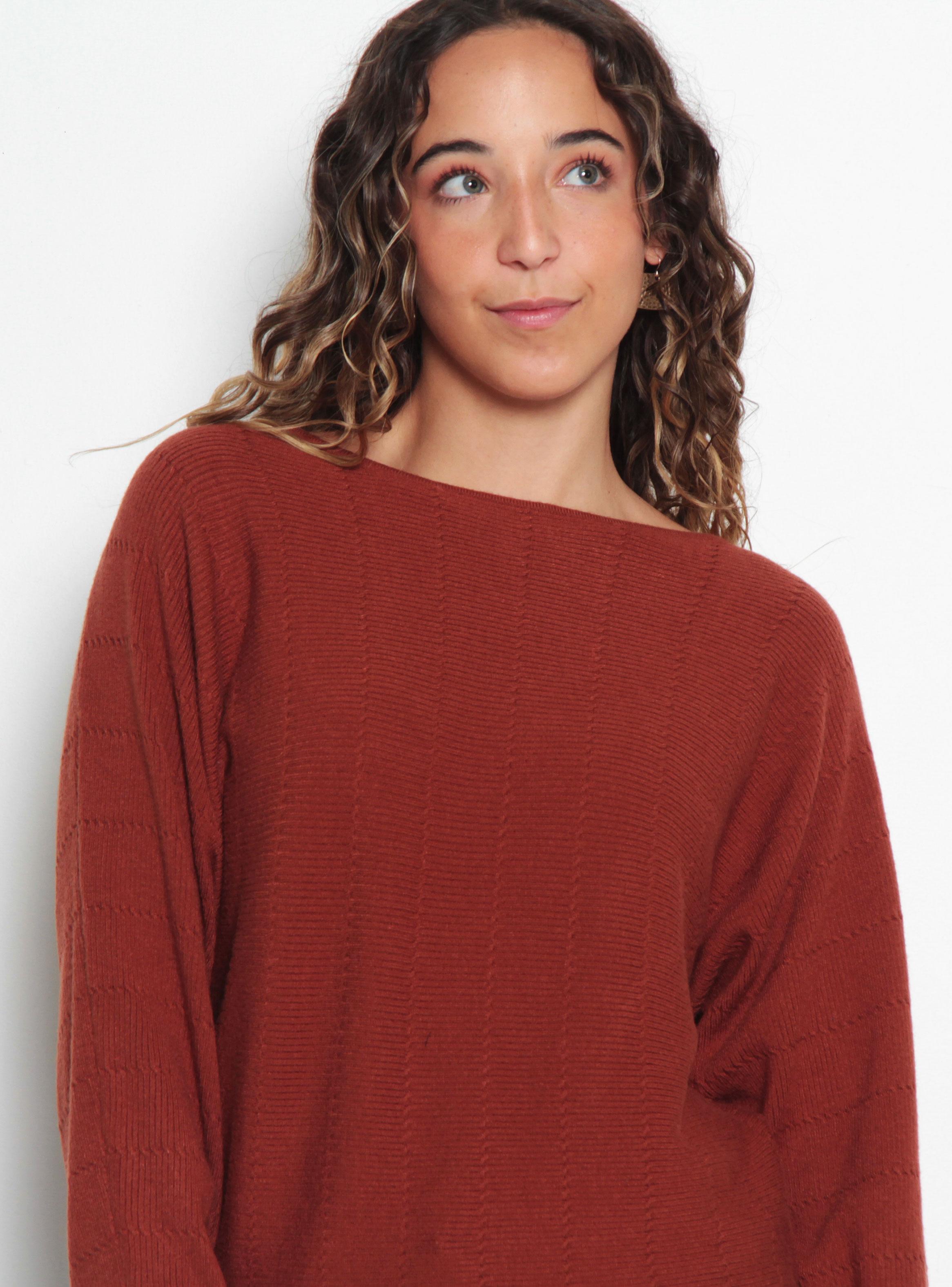 Sweater Cuello Redondo Manga Kimono-2