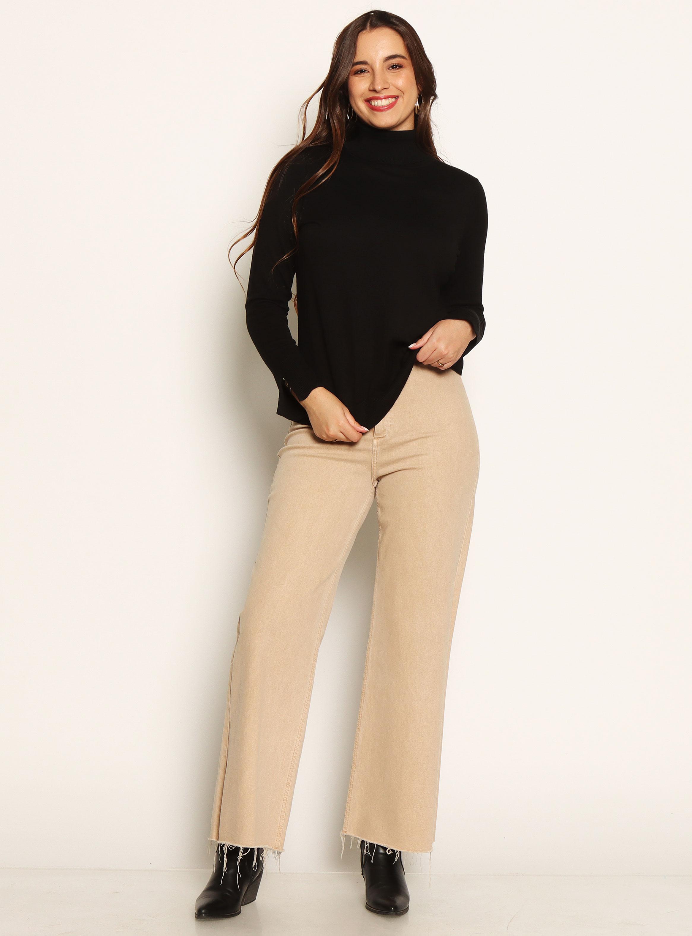Sweater Manga Larga Cuello Alto Regular-3