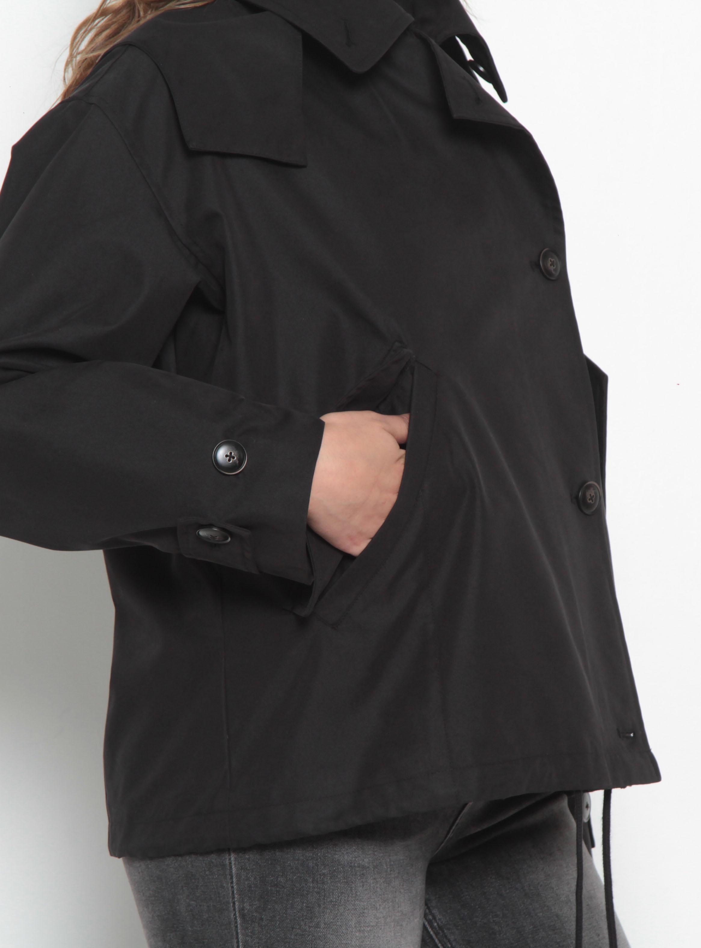 Chaqueta Manga Larga Cruzada con Bolsillos-2