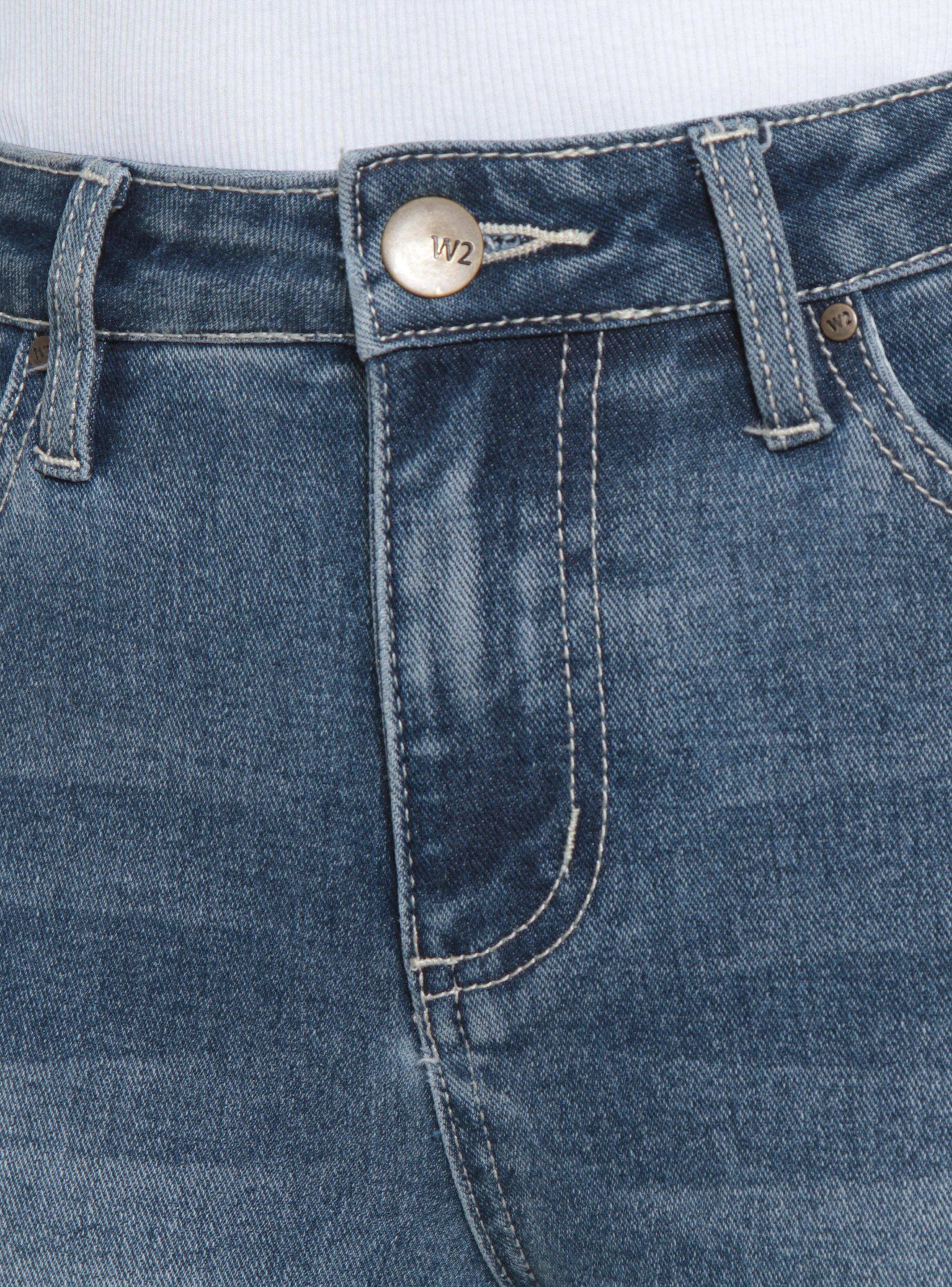 Jeans Recto Tiro Medio con Tapateas en Bolsillo-2