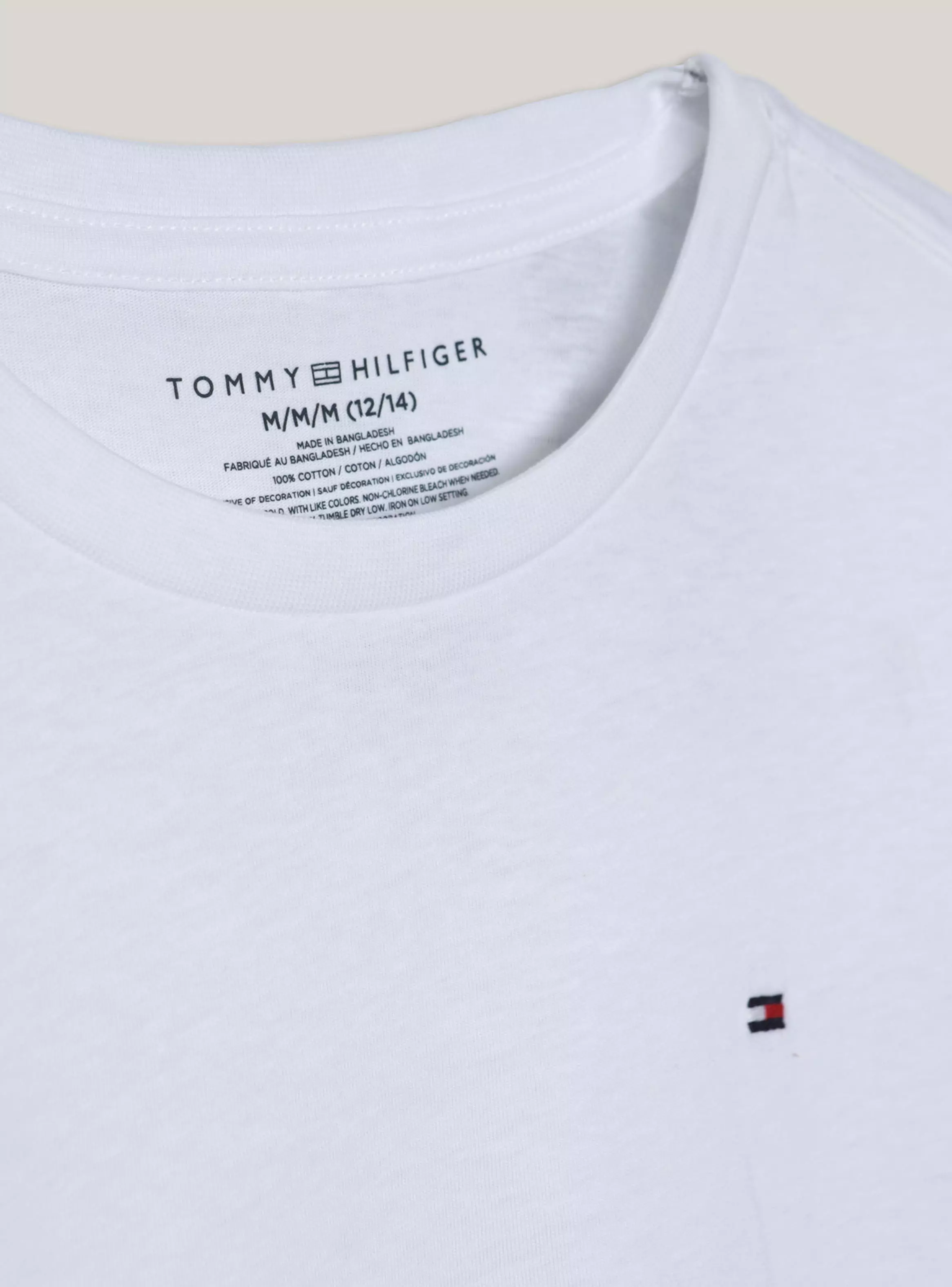 Polera Básica Mini Flag Logo Bordado Niño-3