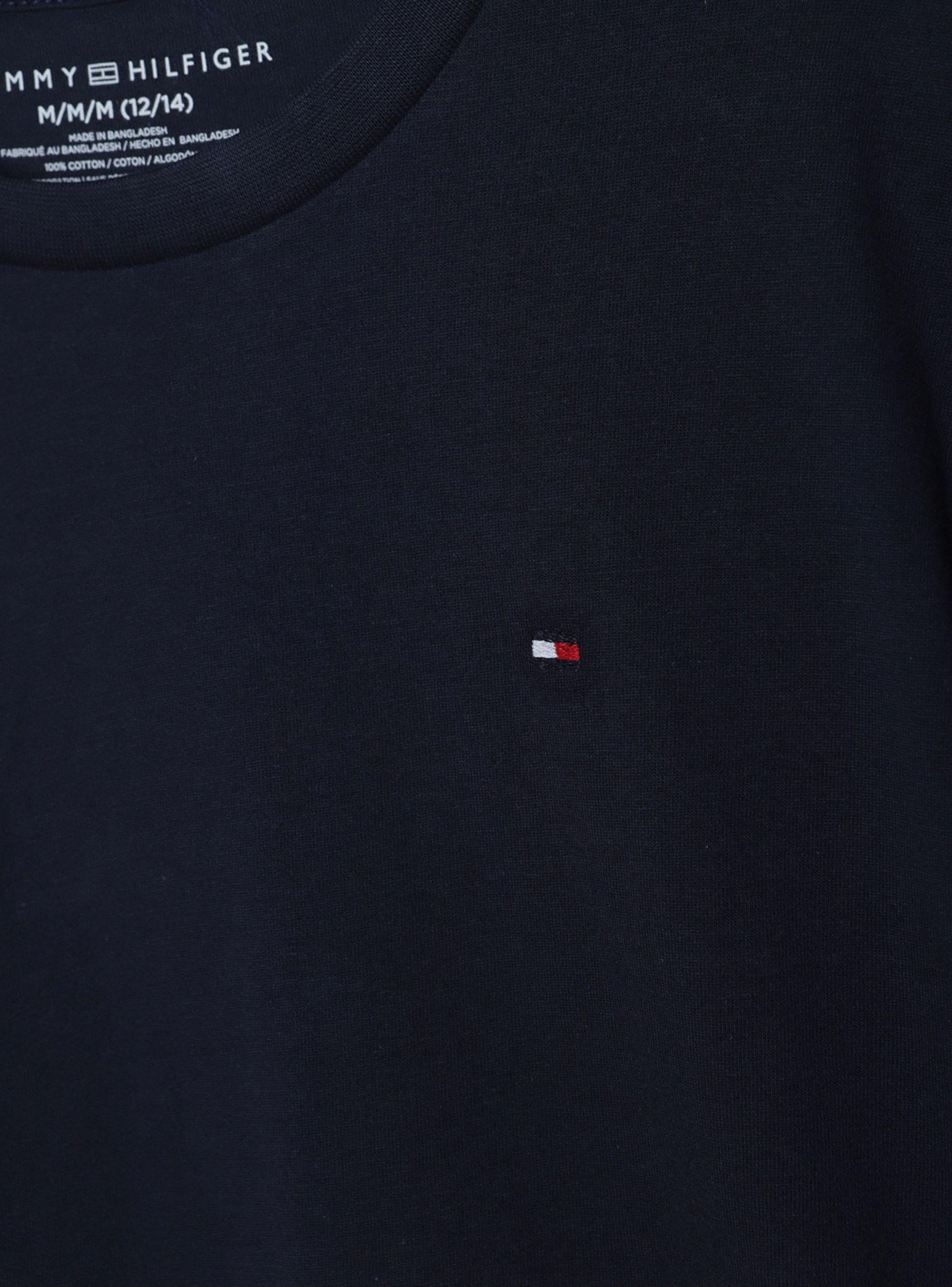 Polera Básica Mini Logo Azul Marino Niño-3