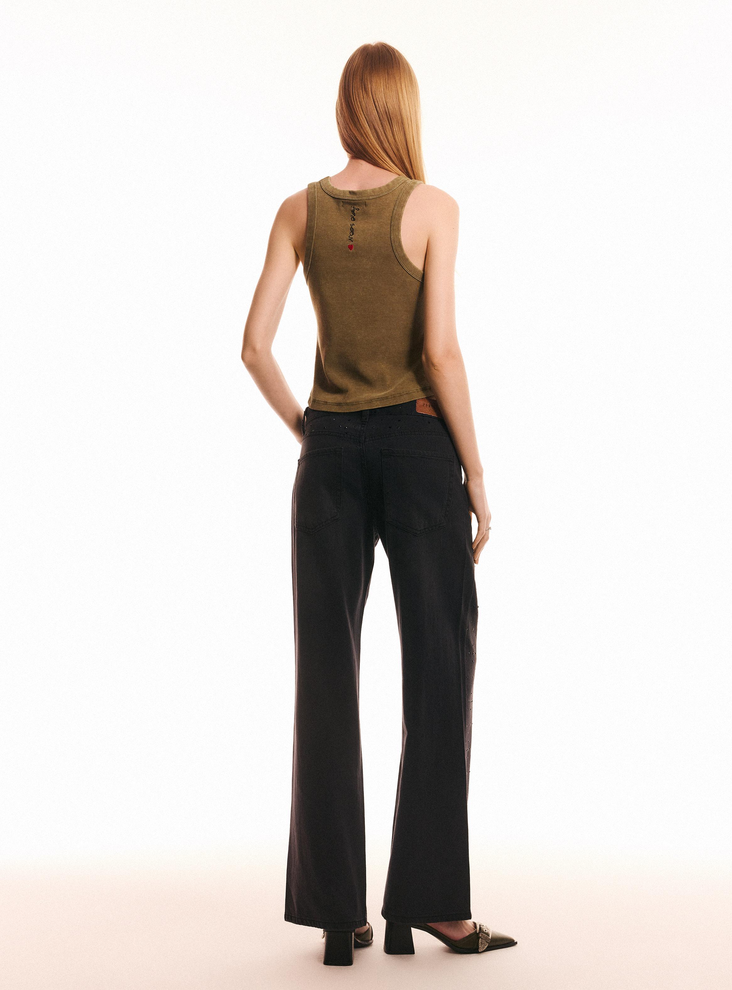 Polera Tank Lavada-5