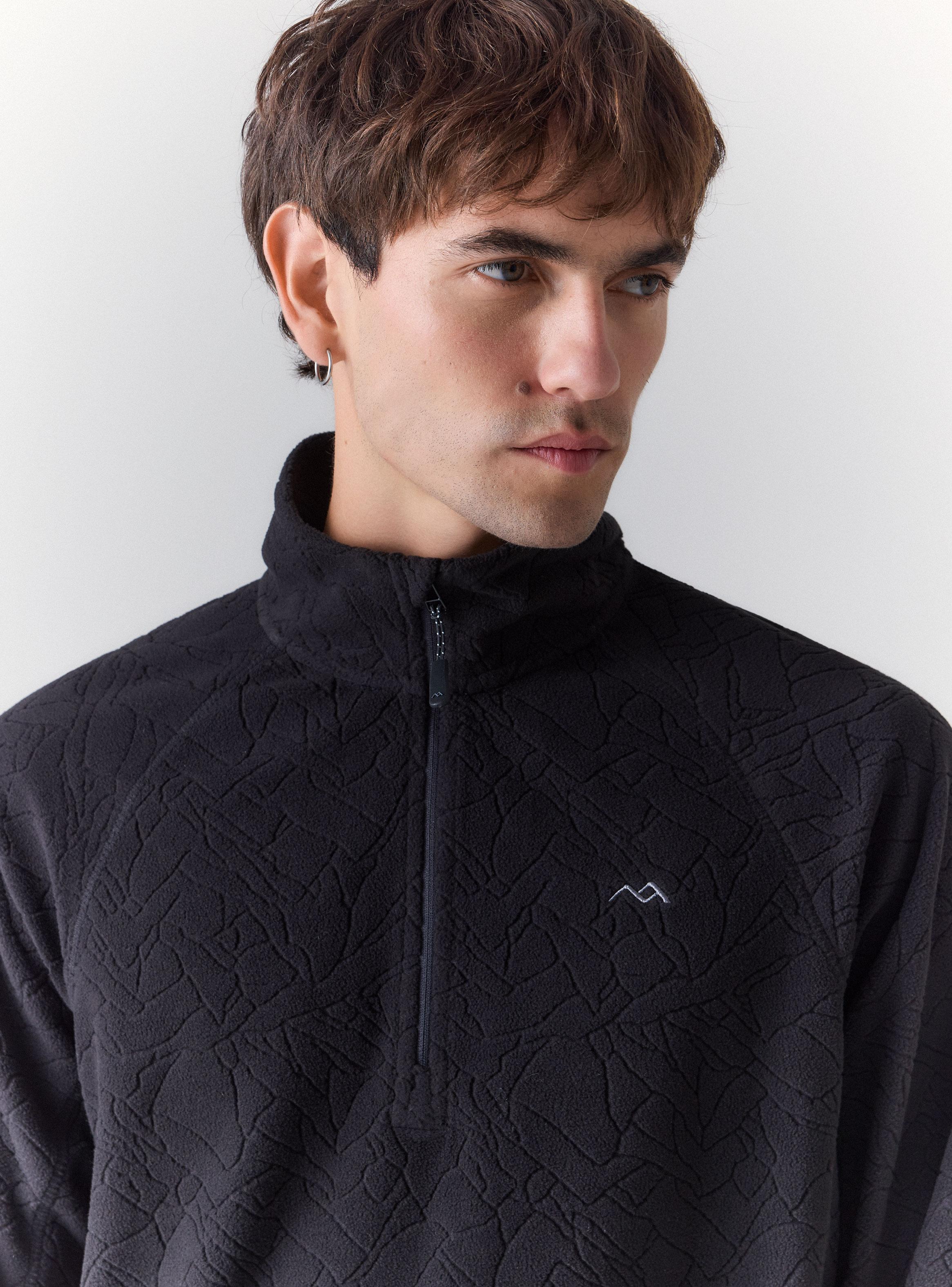 Polerón Micro Fleece Diseño Montañas Polar-2