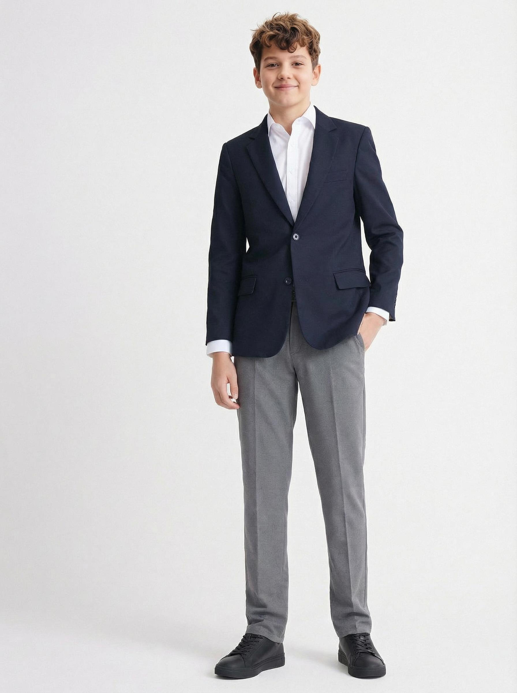 Pantalón Slim Gris Talla 38 A 44-3