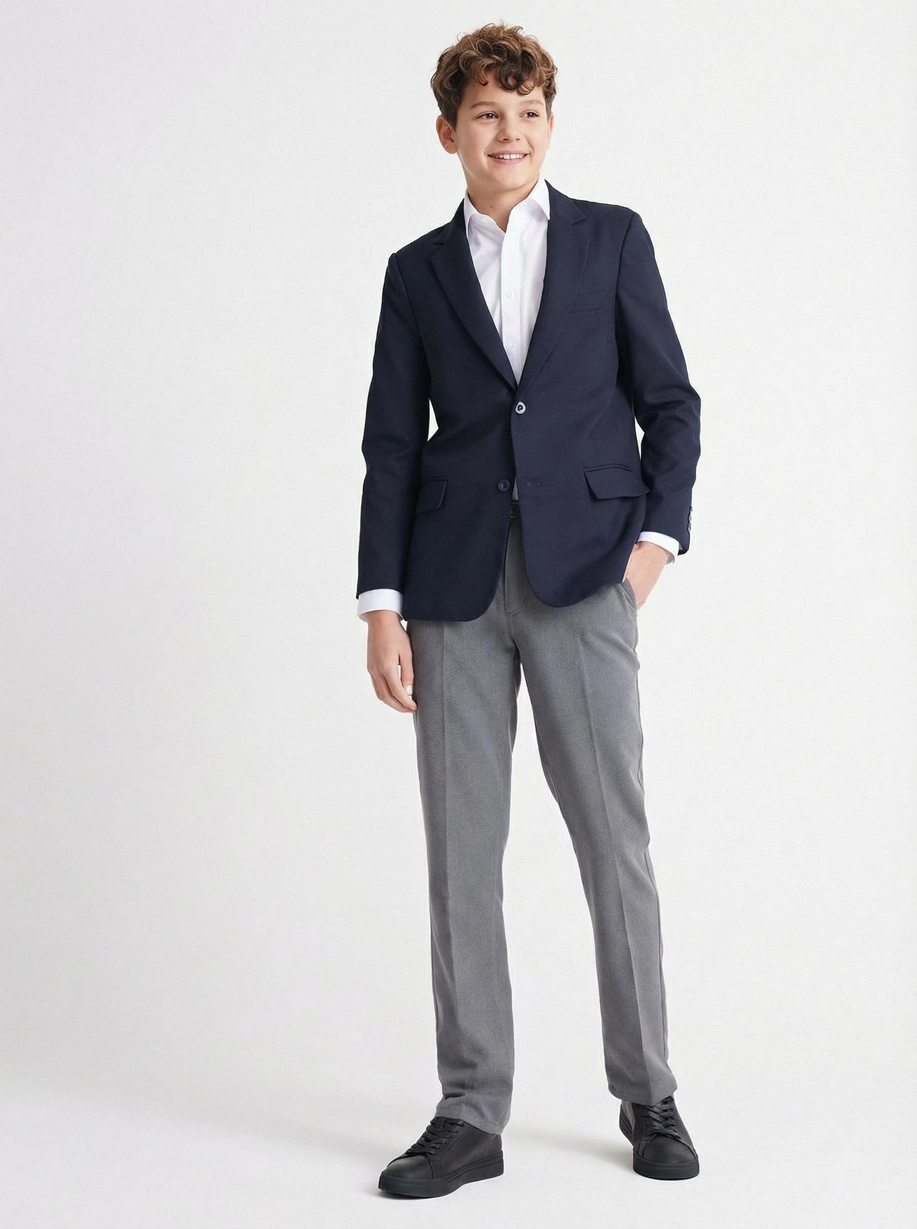 Pantalón Slim Gris Talla 46 A 52-3