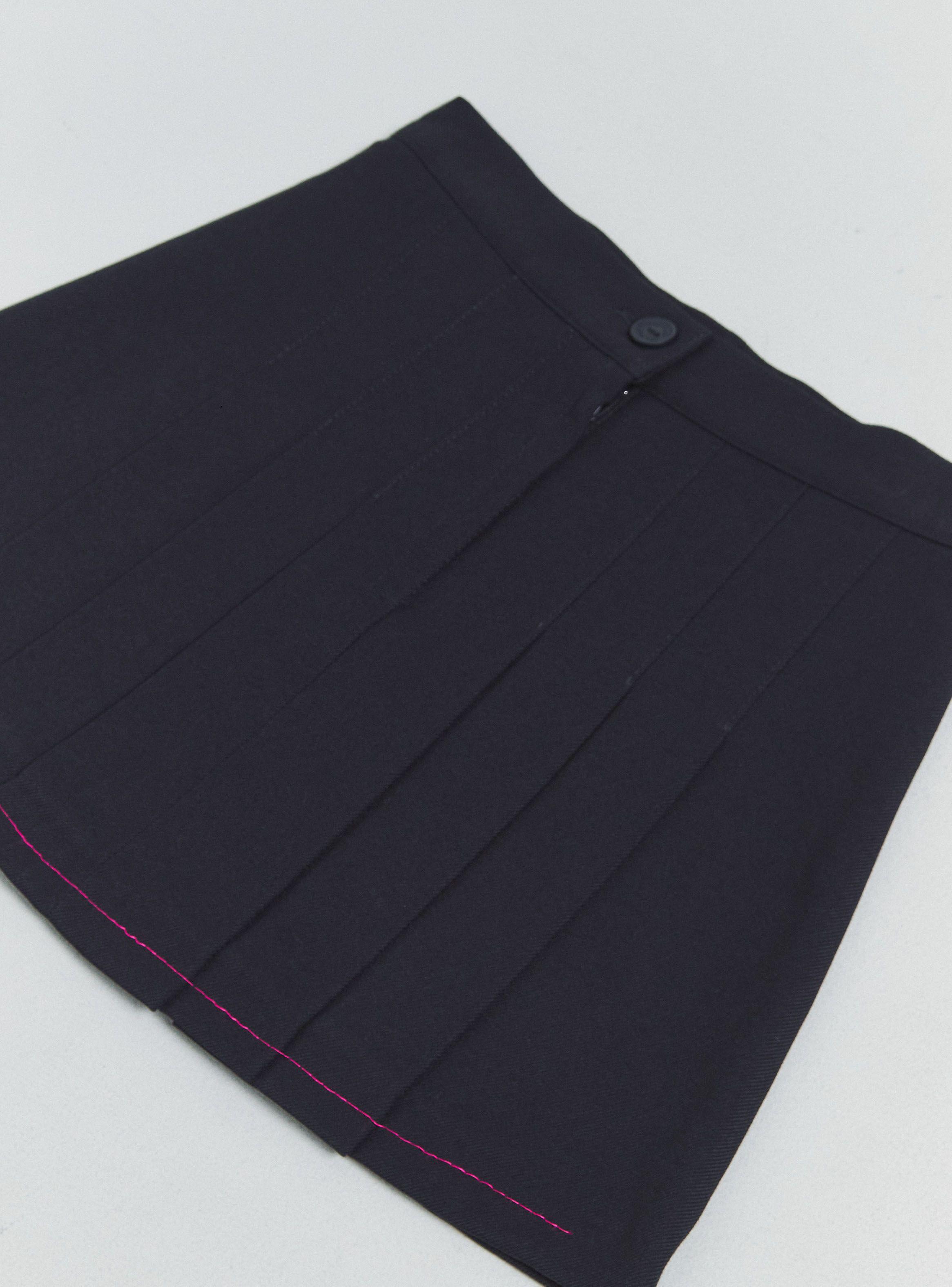 Falda Azul Tableada De 38 A 48-3