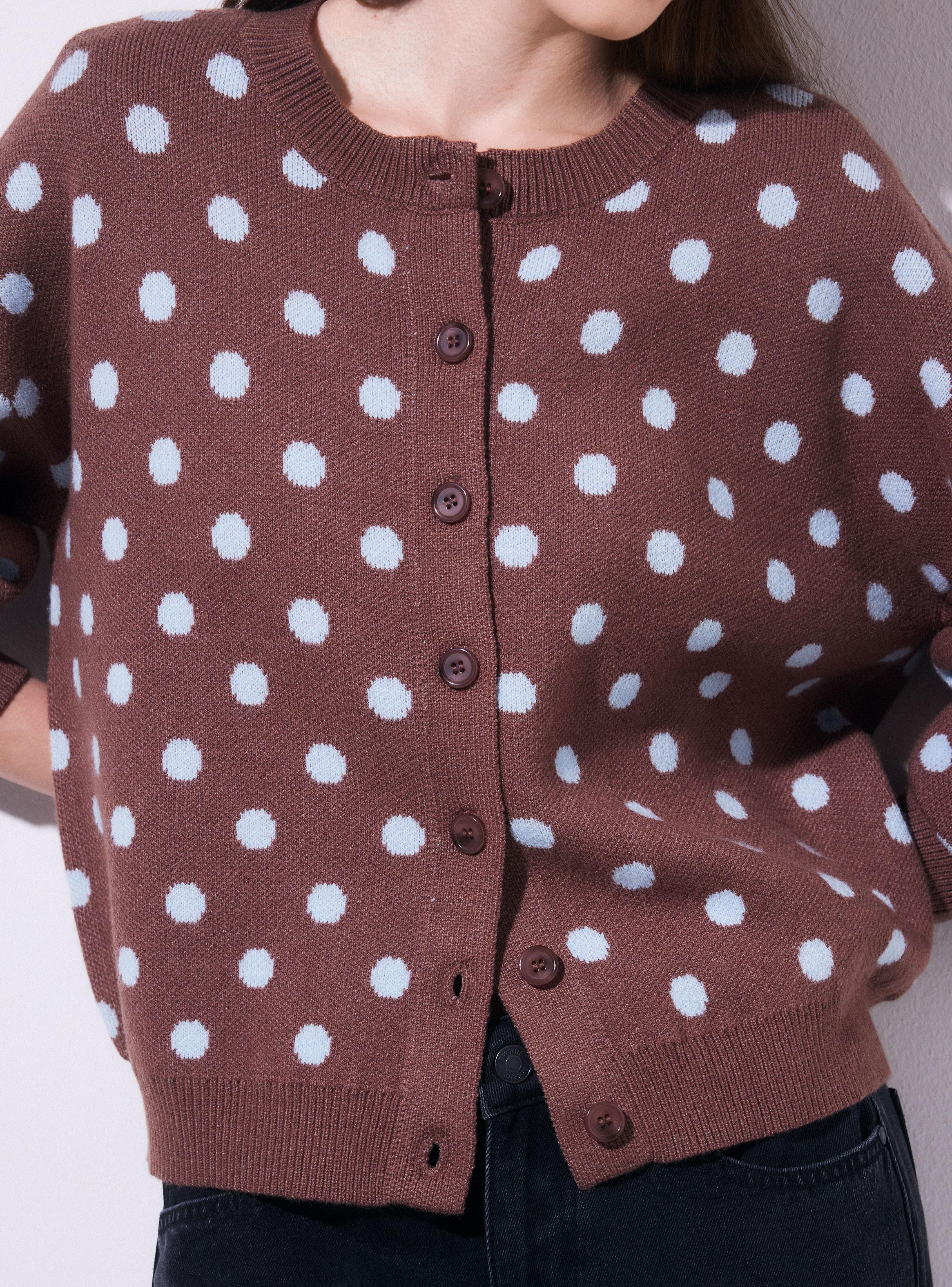 Chaleco Cárdigan con Dots-3