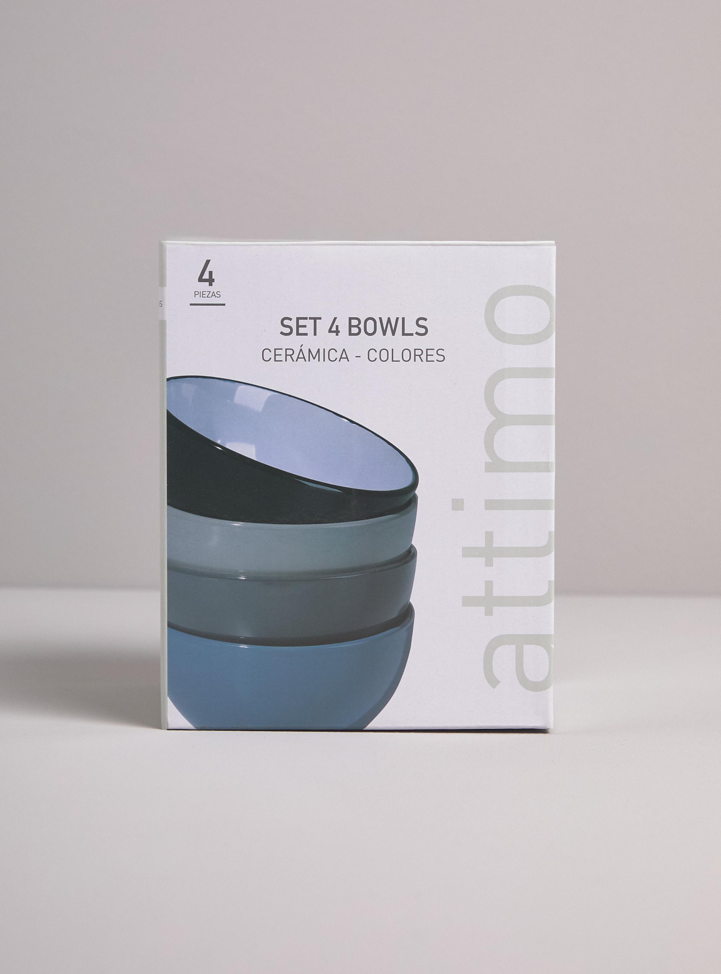 Set 4 Bowls Color-3