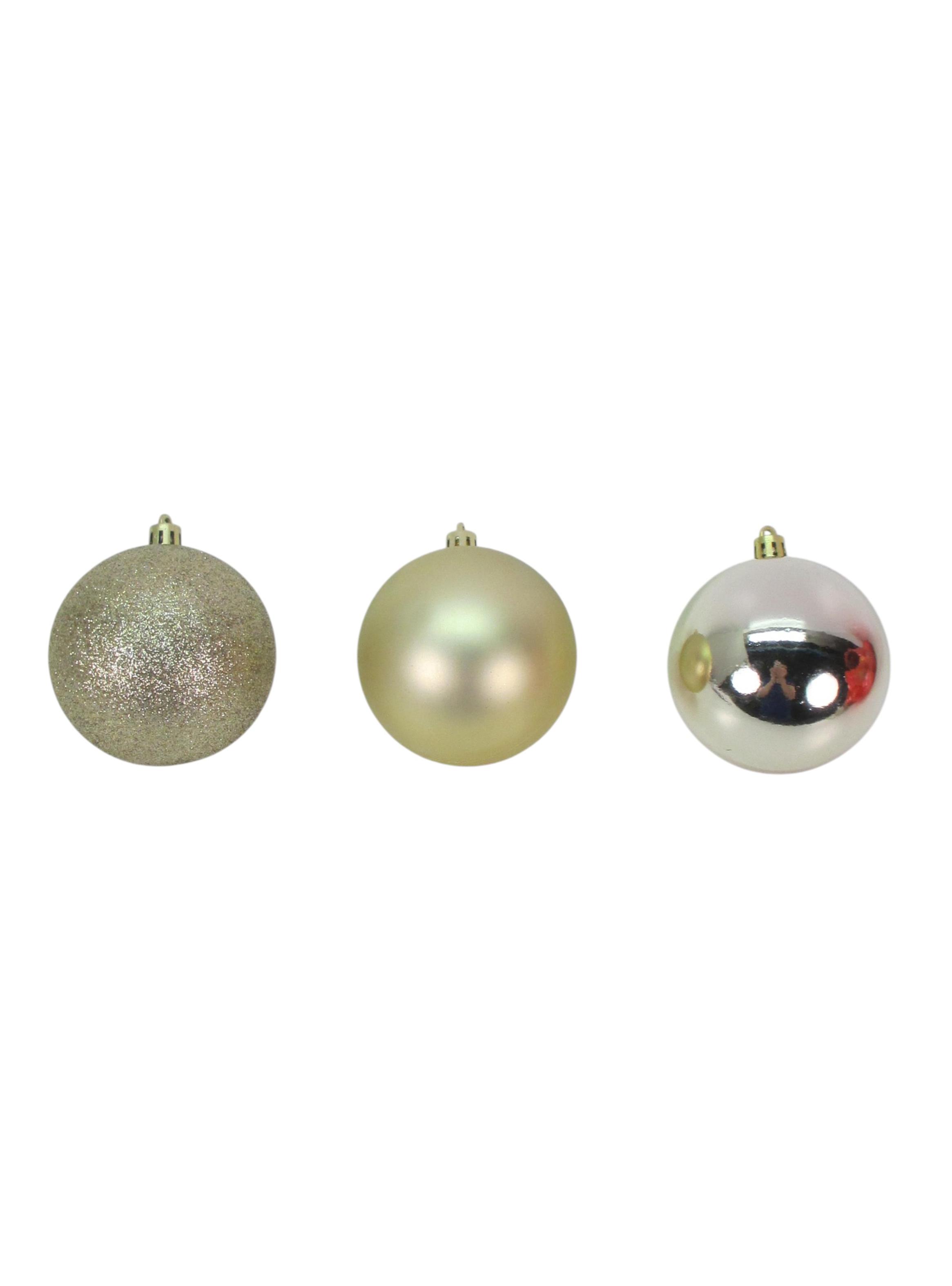 Set de 9 Esferas Navidad Champaña 8 cm-2