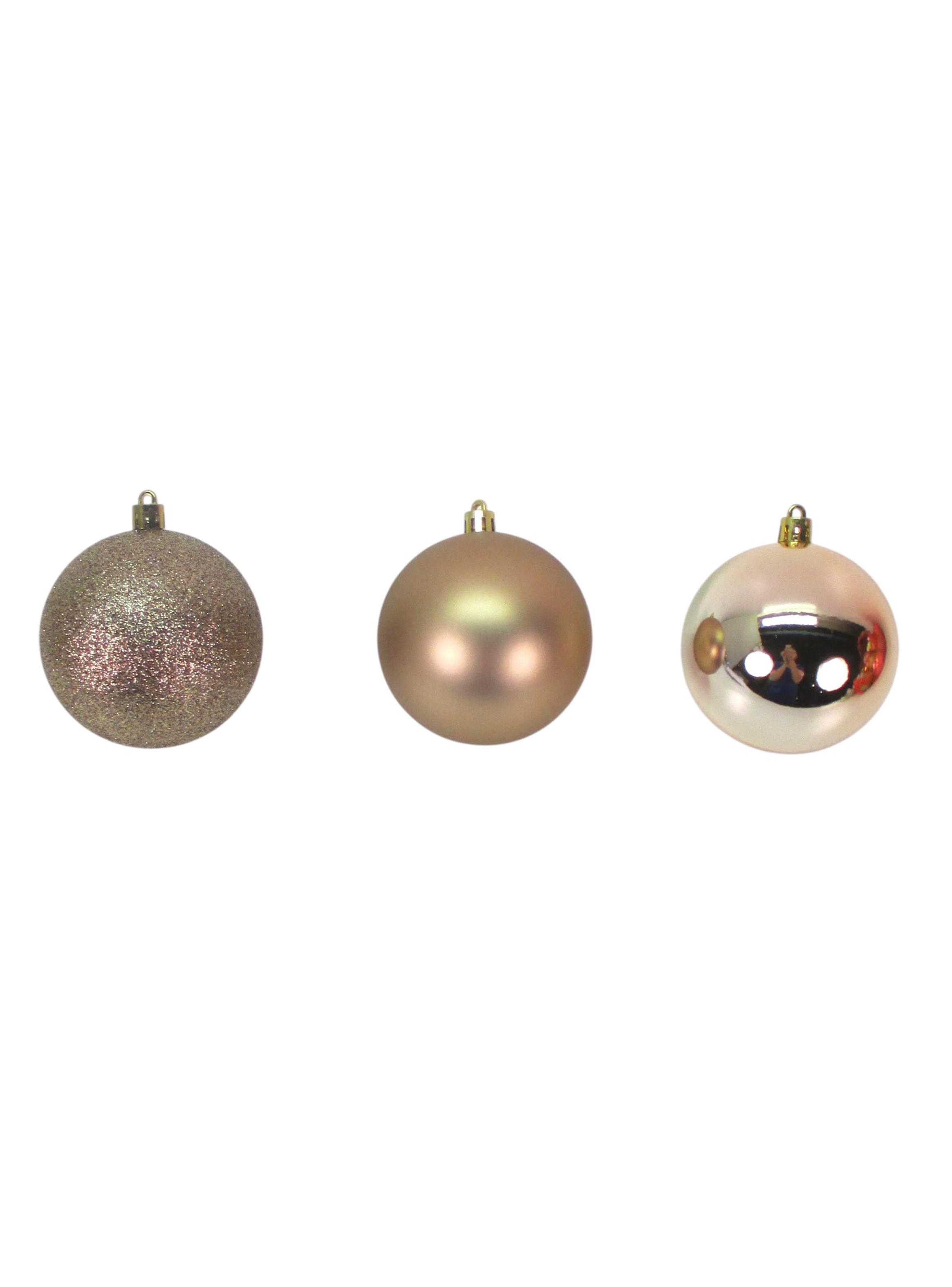 Set de 9 Esferas Navidad Café 8 cm-2