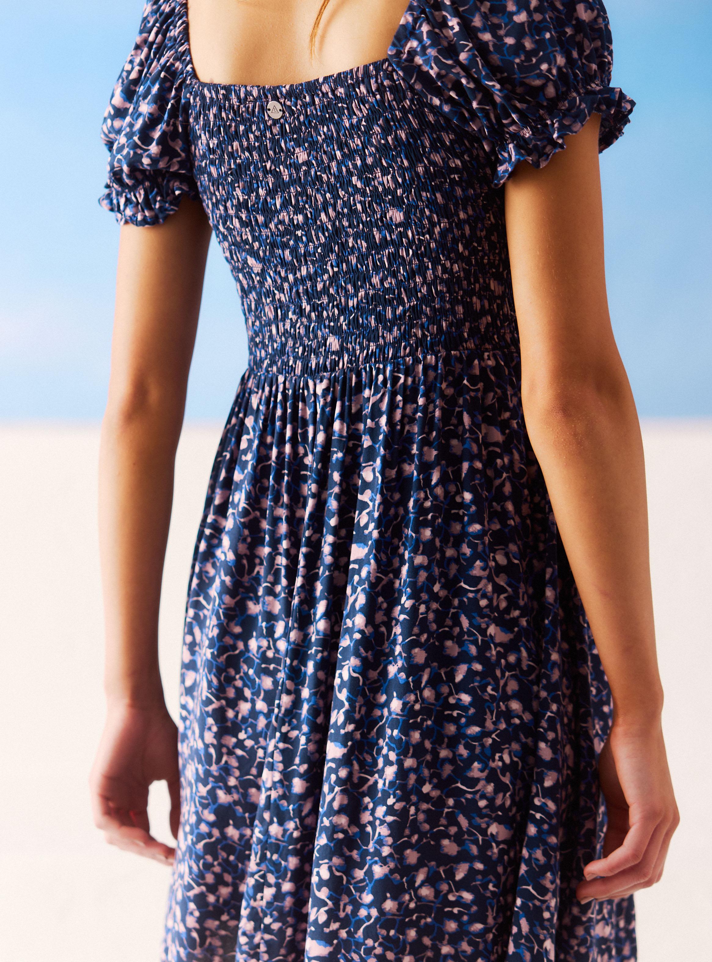 Vestido Panal con Estampado-3