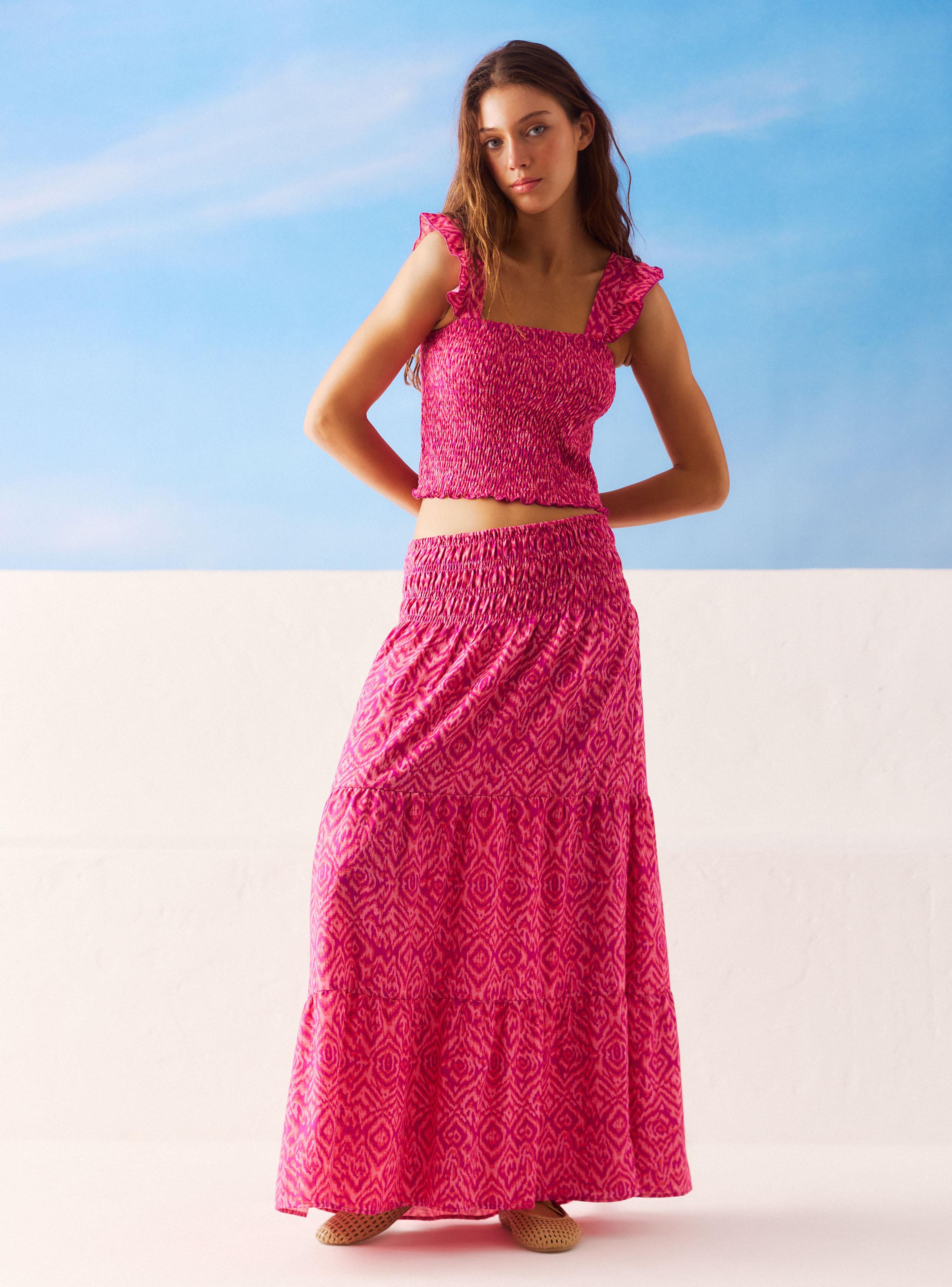 Falda con Estampado-4