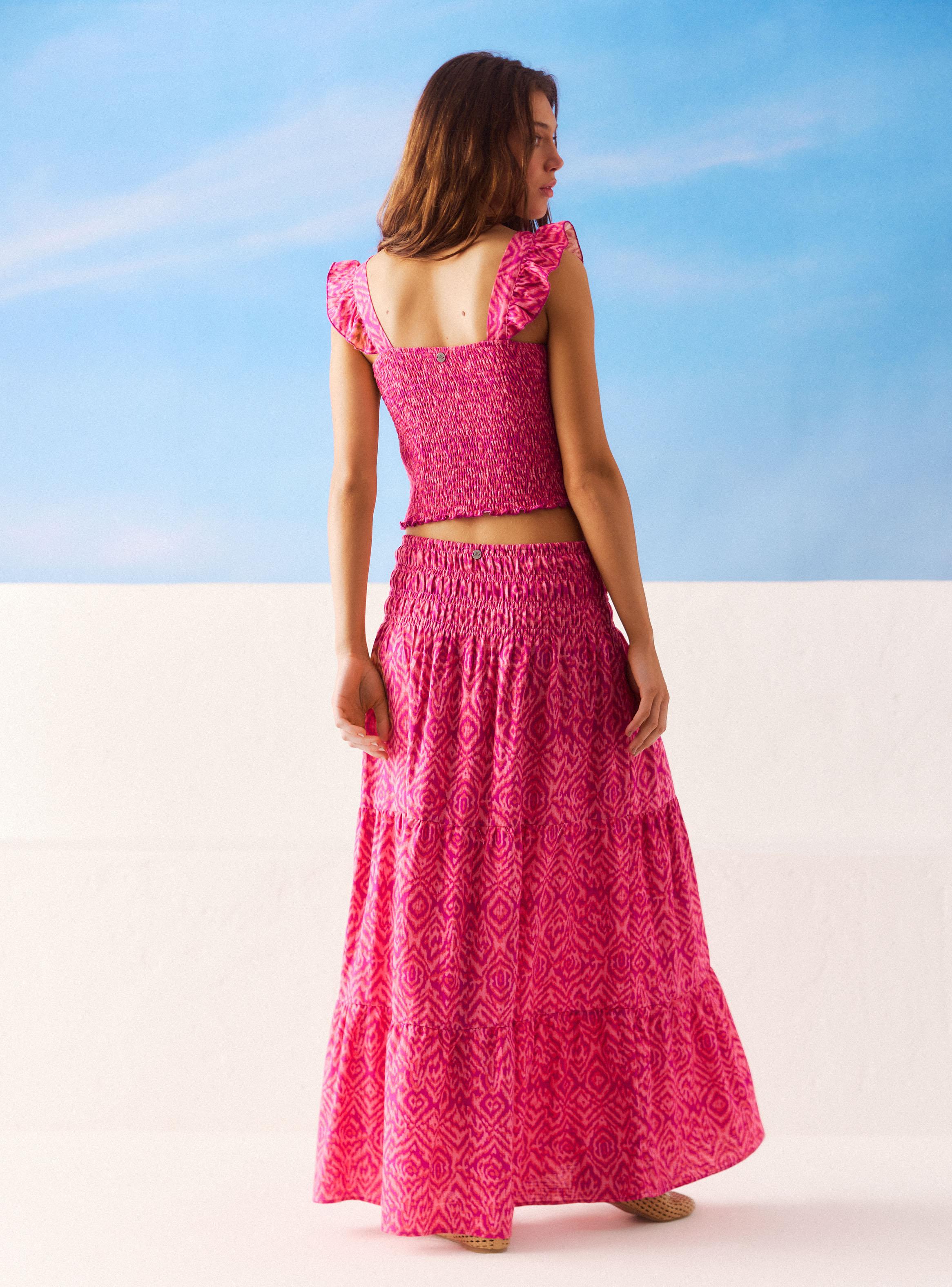 Falda con Estampado-5