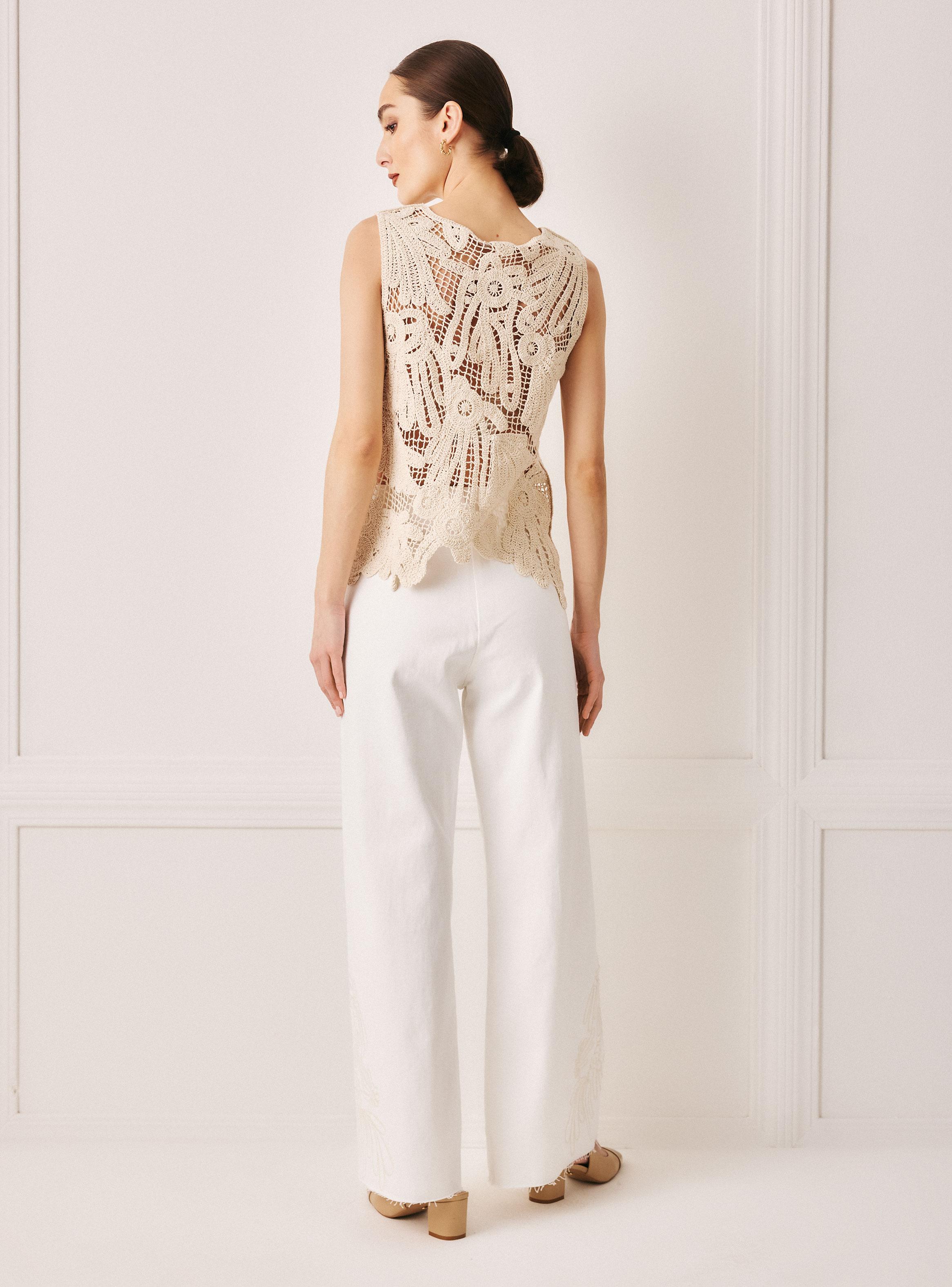 Blusa Top de Macramé-5
