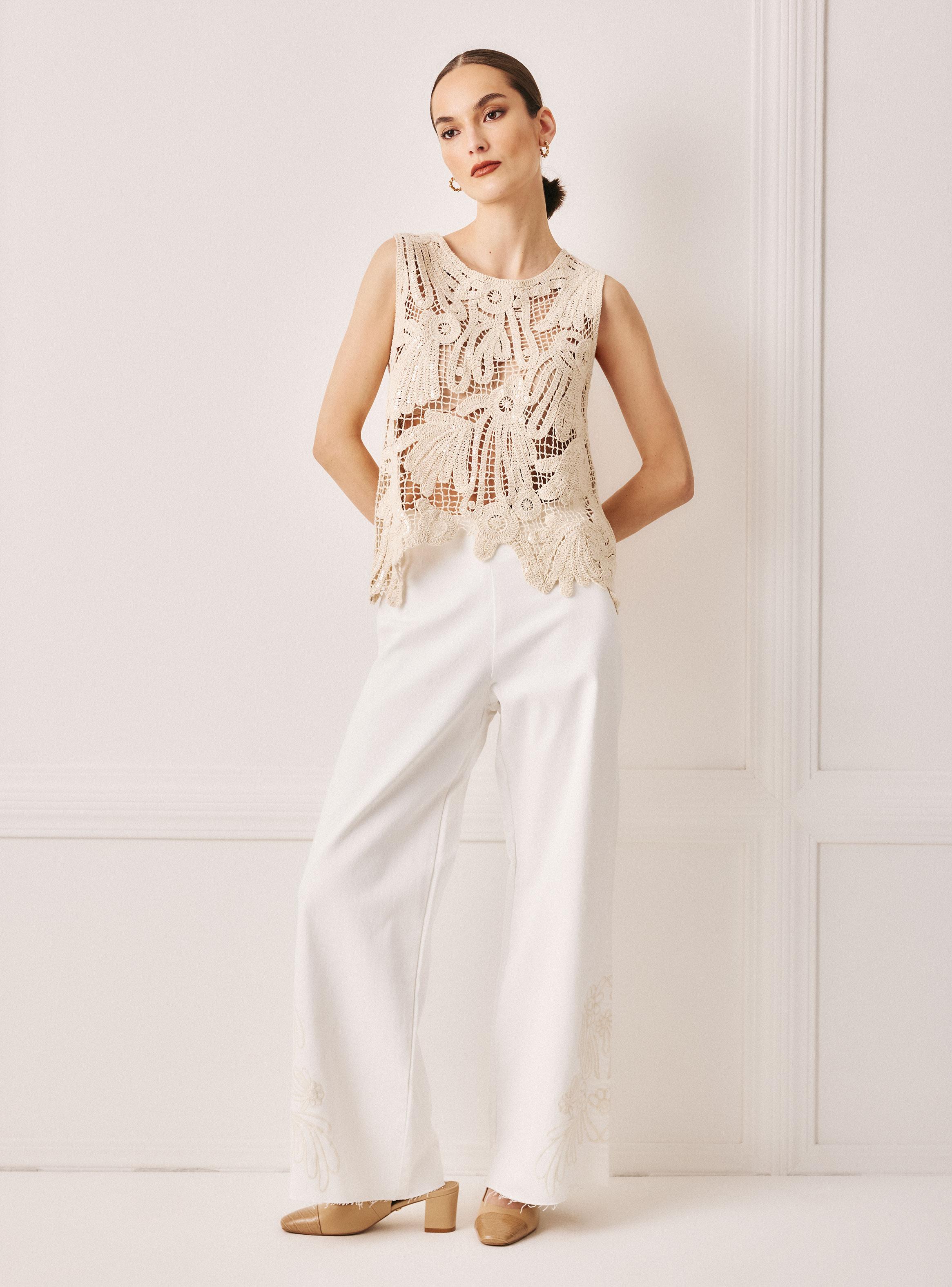 Blusa Top de Macramé-4